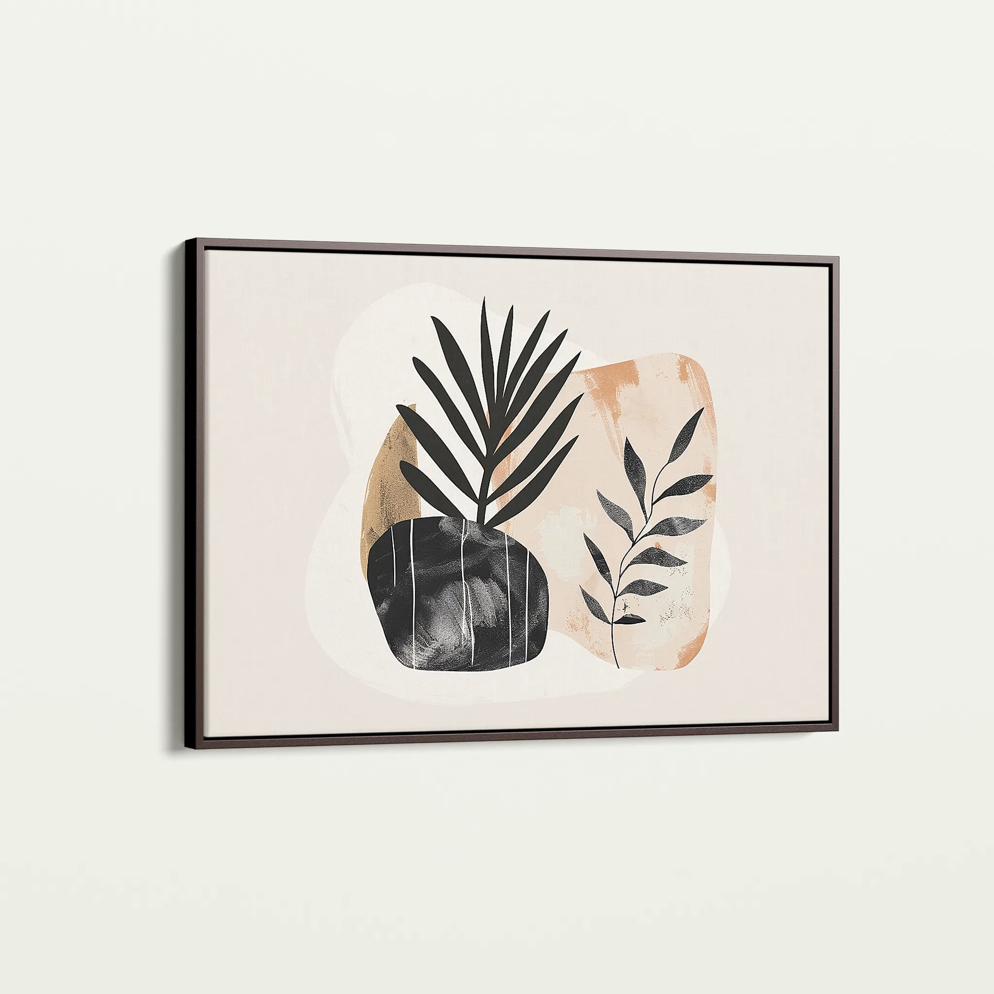 Boho 076 Canvas Art 60 x 40 cm / Black