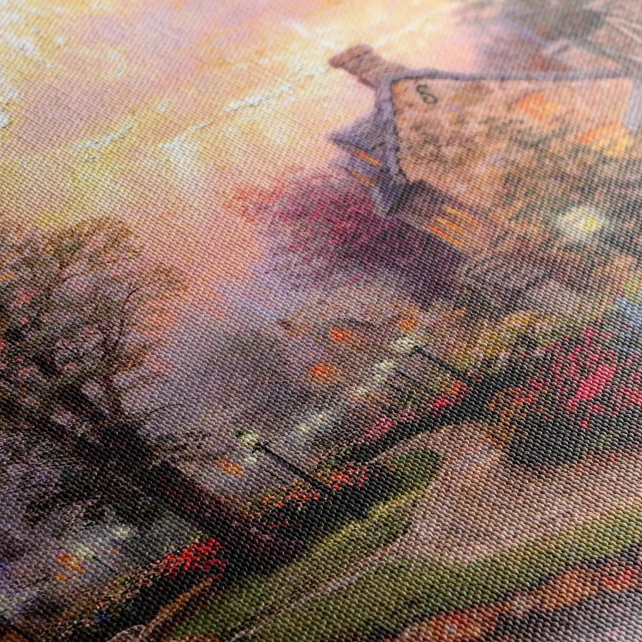 Landscape 076 Canvas Art 60 x 40 cm / Black