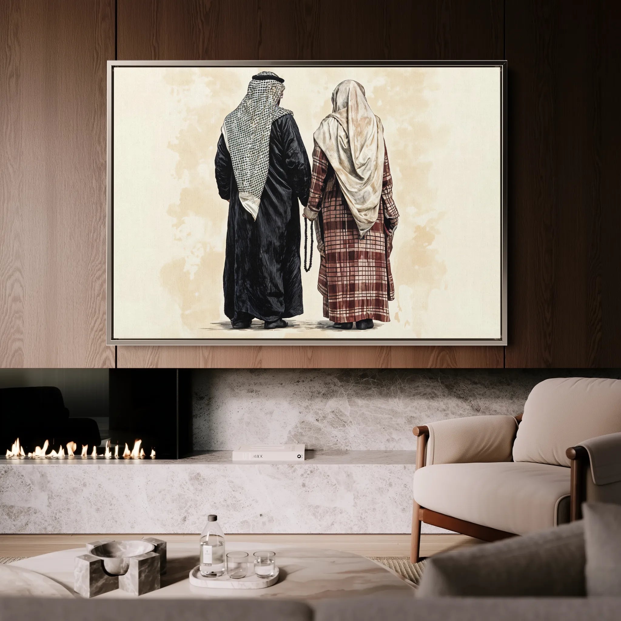 Palestine 076 Canvas Art 60 x 40 cm / Black