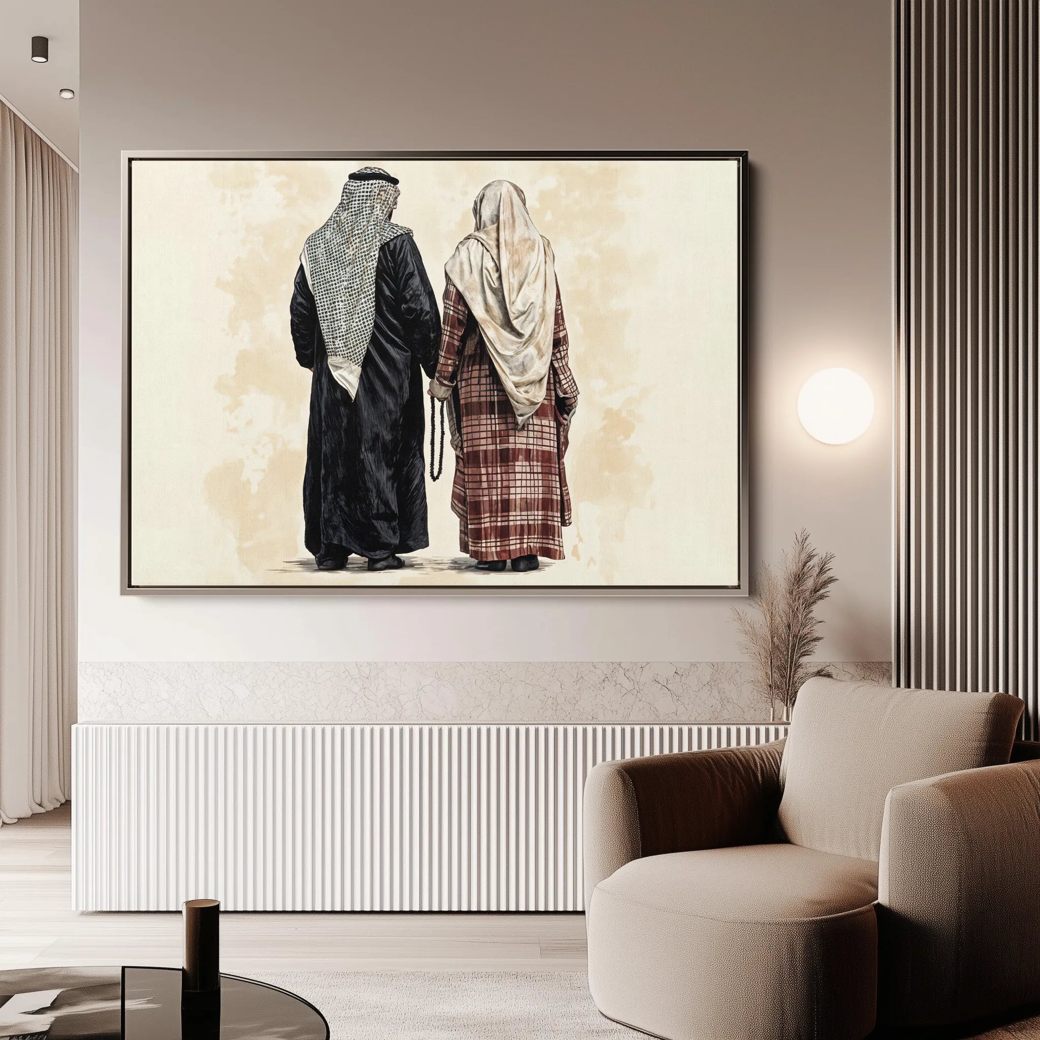 Palestine 076 Canvas Art 60 x 40 cm / Black