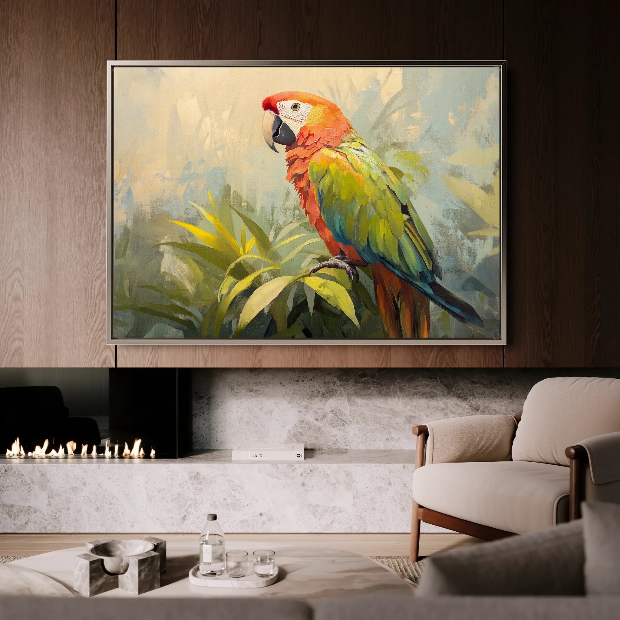 Animals 077 Canvas Art 60 x 40 cm / Black