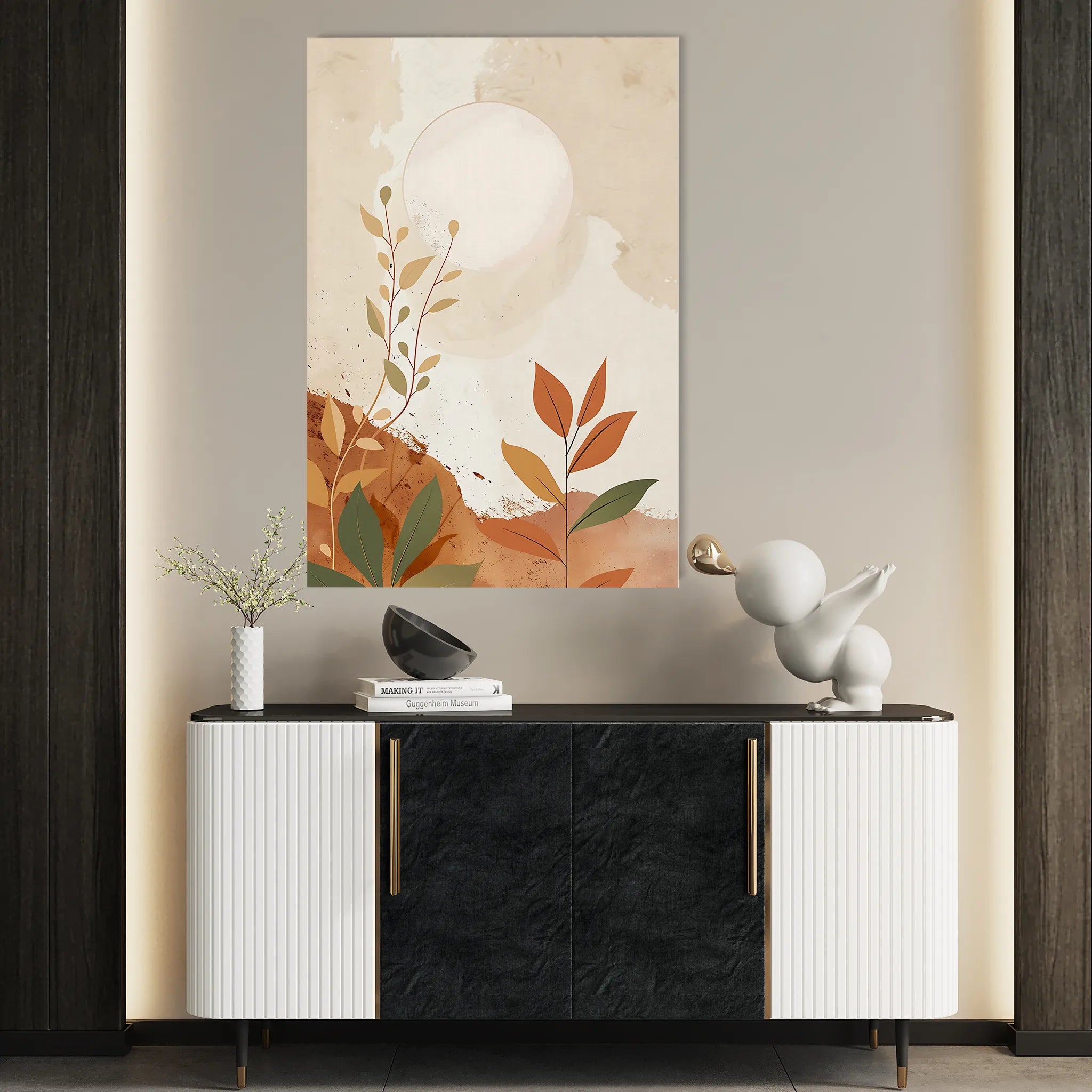 Boho 077 Canvas Art 60 x 40 cm / Black