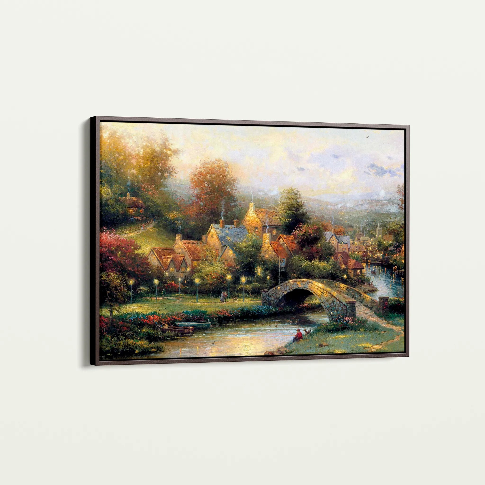 Landscape 077 Canvas Art 60 x 40 cm / Black