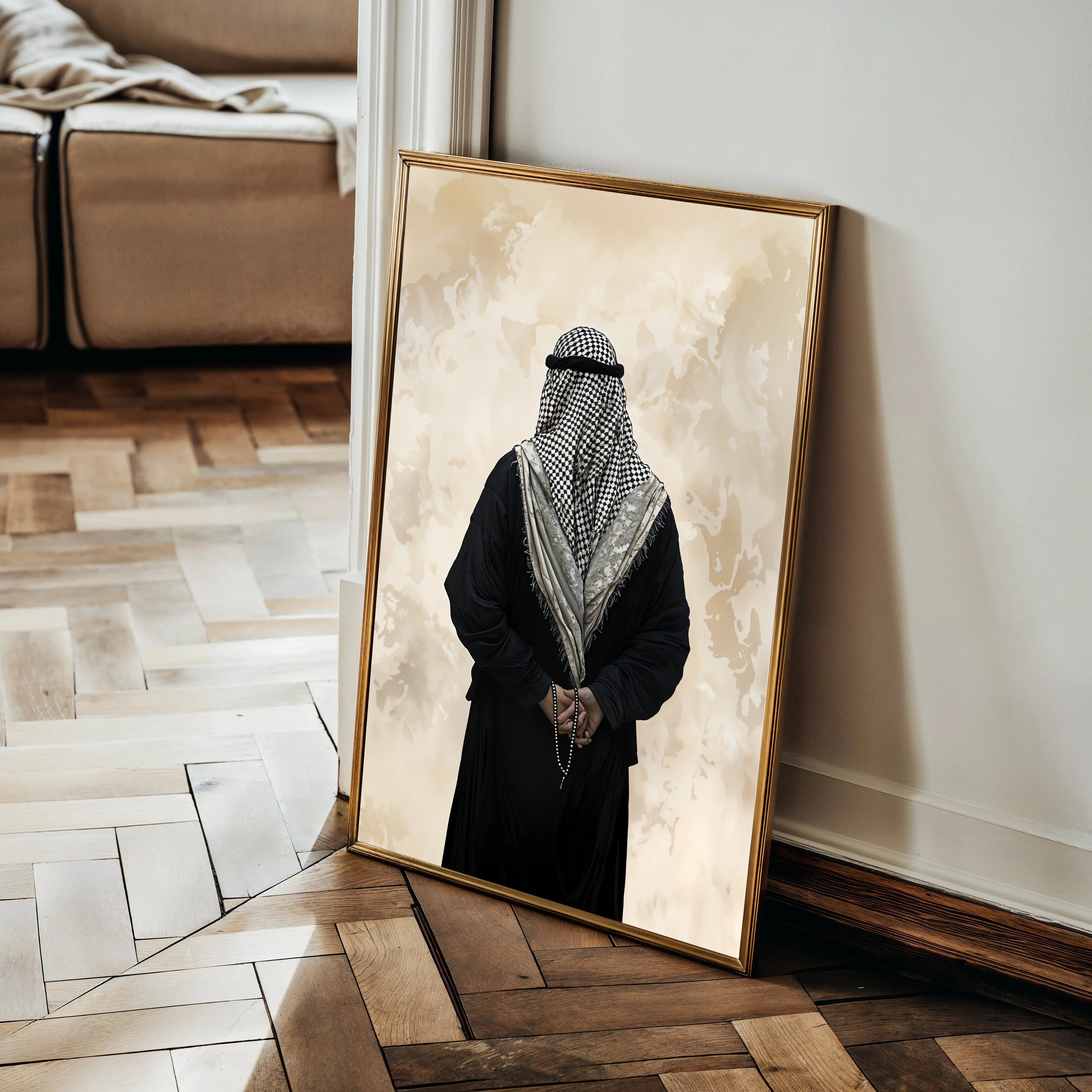 Palestine 077 Canvas Art 60 x 40 cm / Black