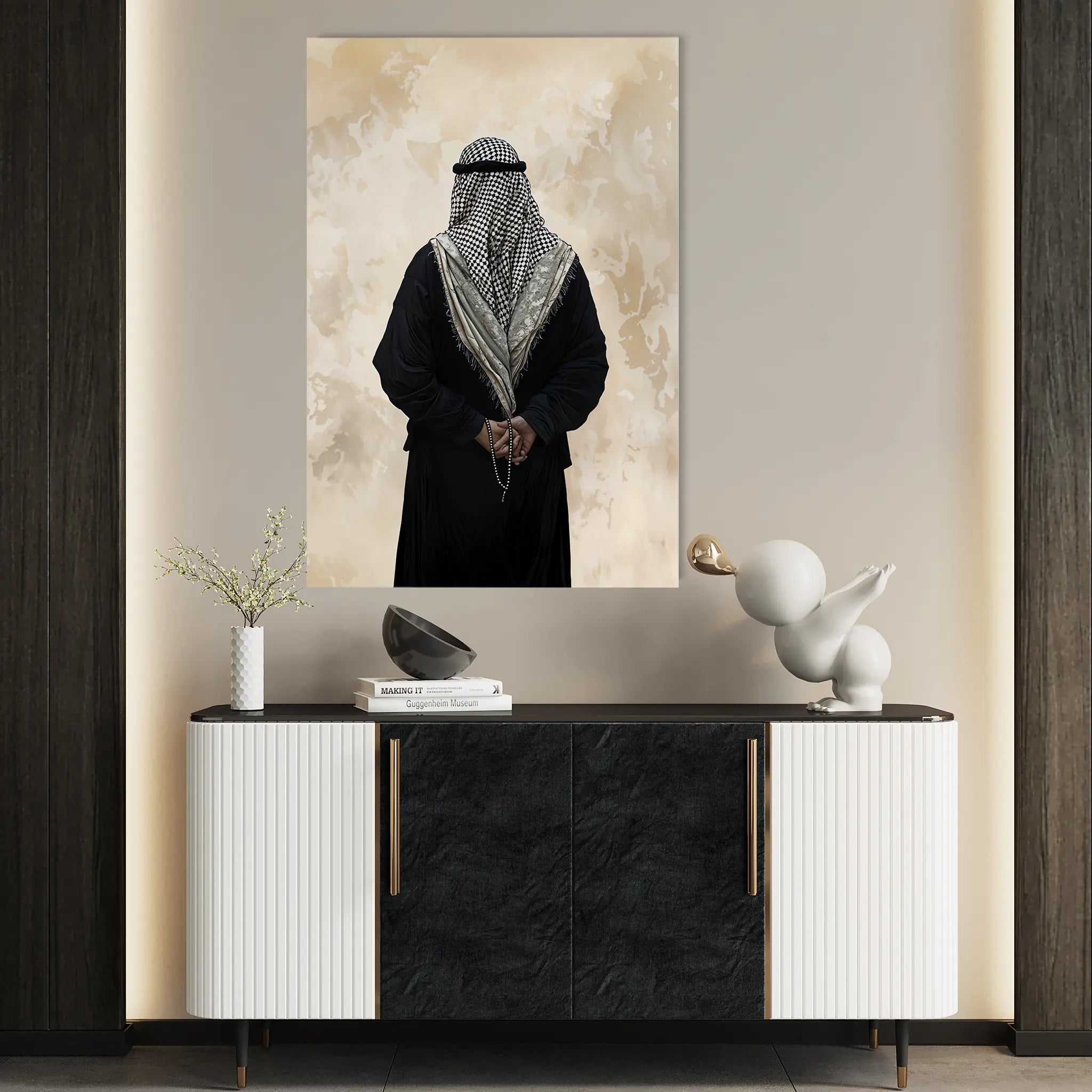 Palestine 077 Canvas Art 60 x 40 cm / Black