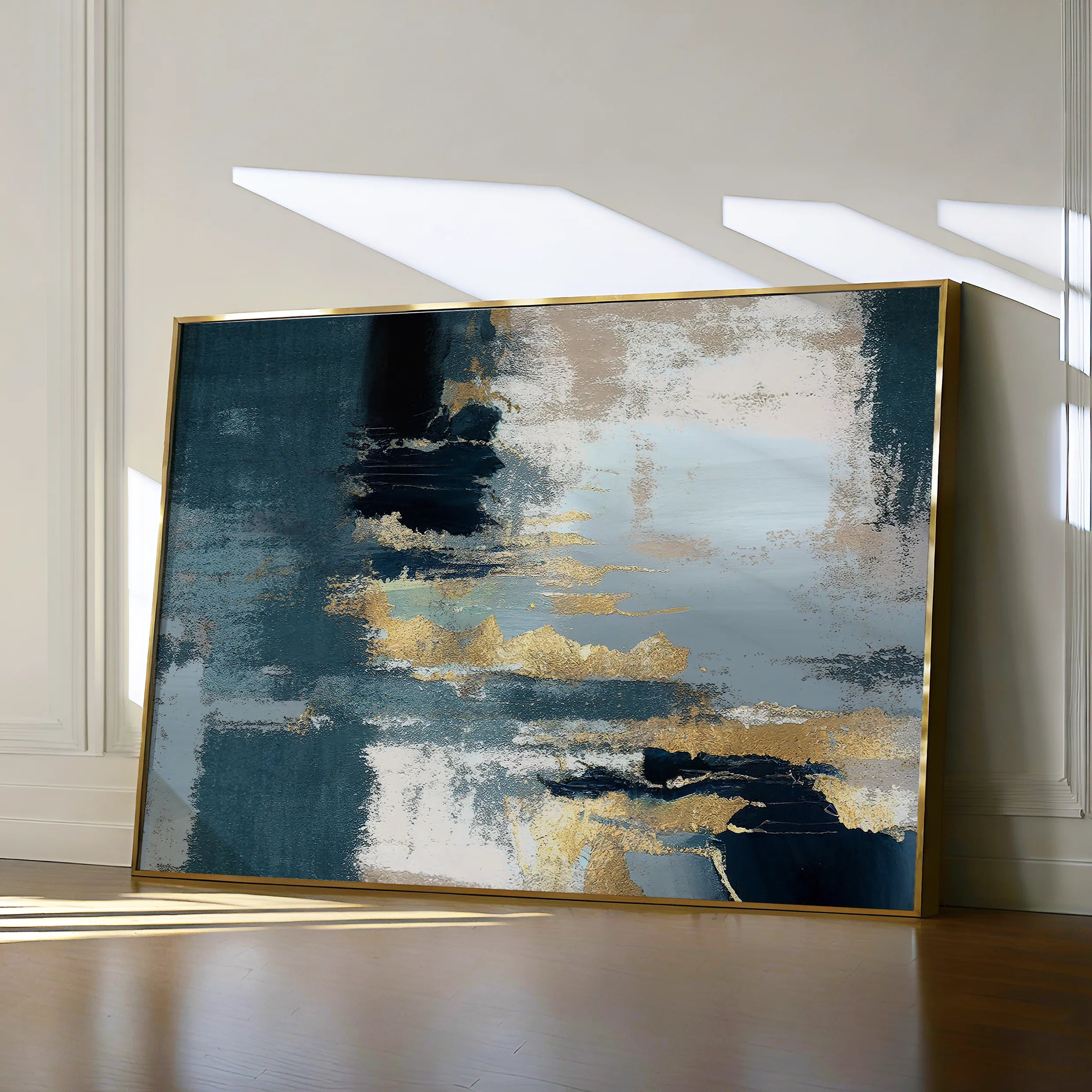 Abstract 078 Canvas Art 60 x 40 cm / Black
