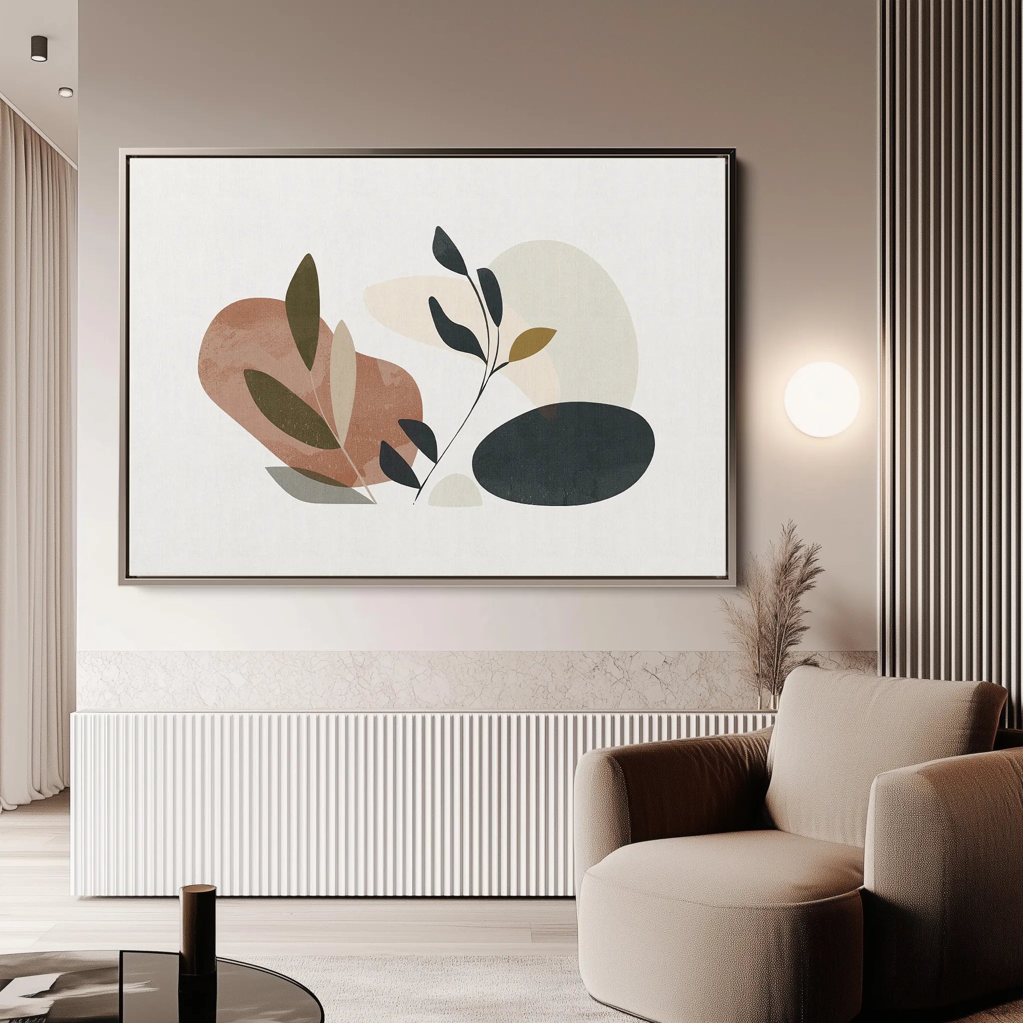 Boho 078 Canvas Art 60 x 40 cm / Black
