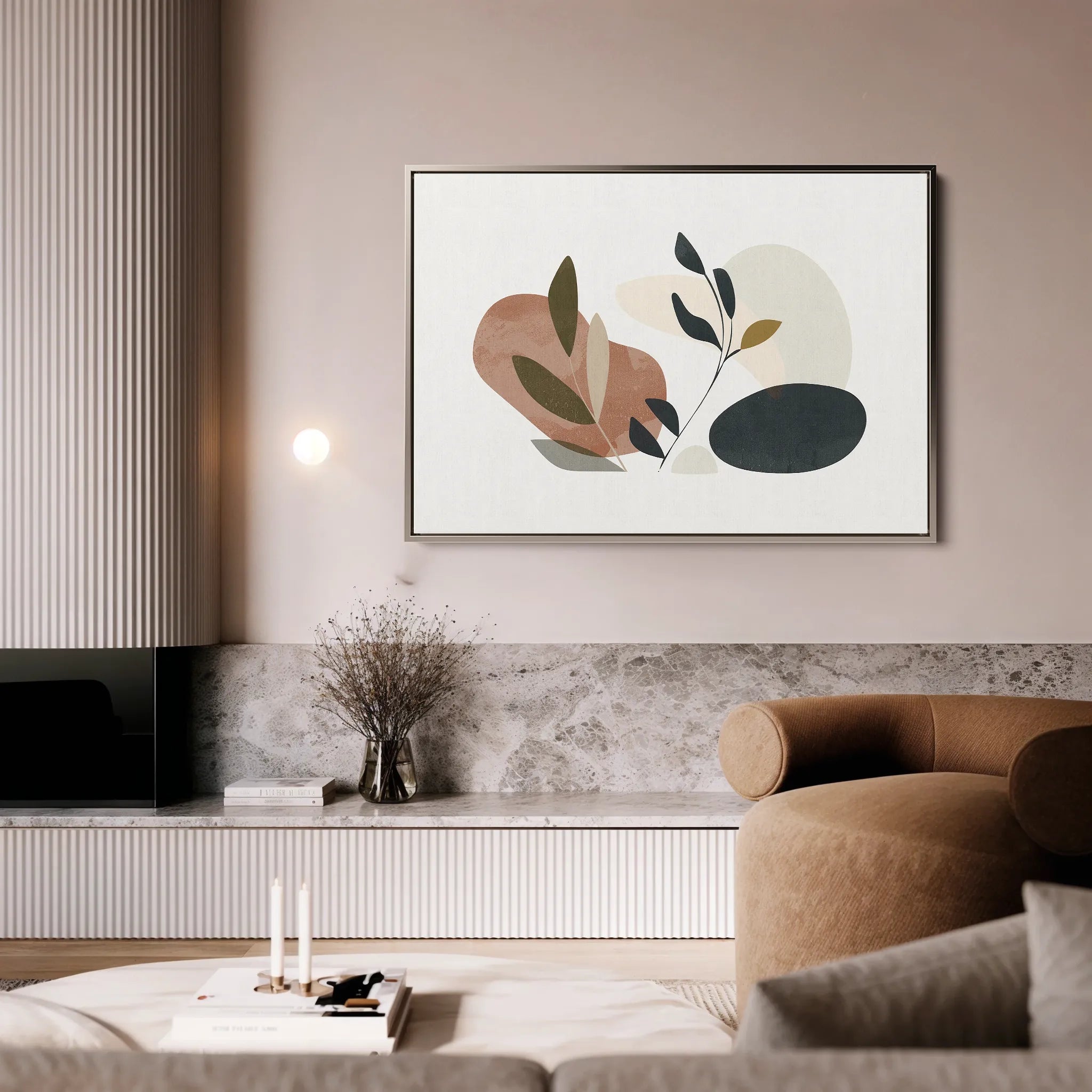 Boho 078 Canvas Art 60 x 40 cm / Black