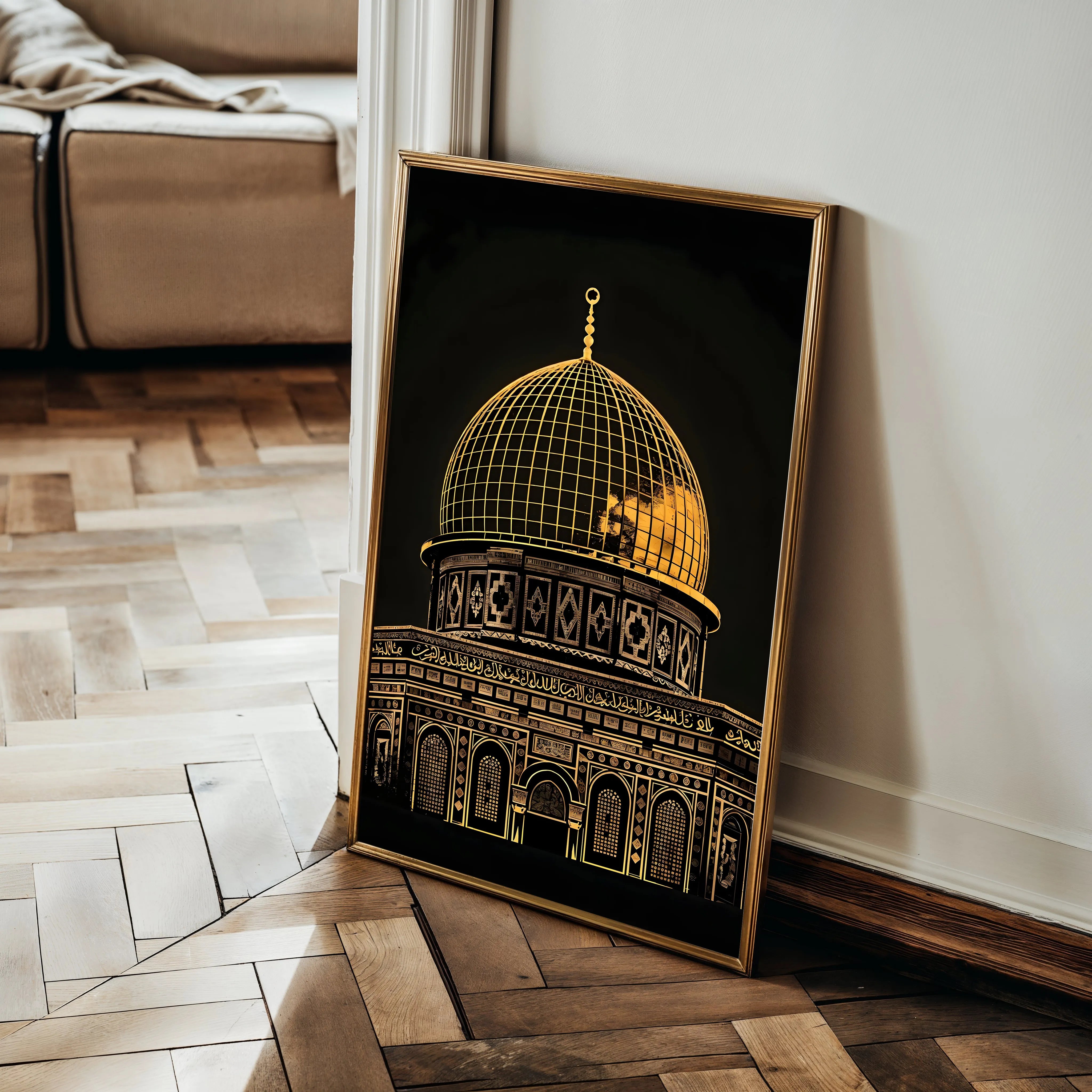 Palestine 078 Canvas Art 60 x 40 cm / Black