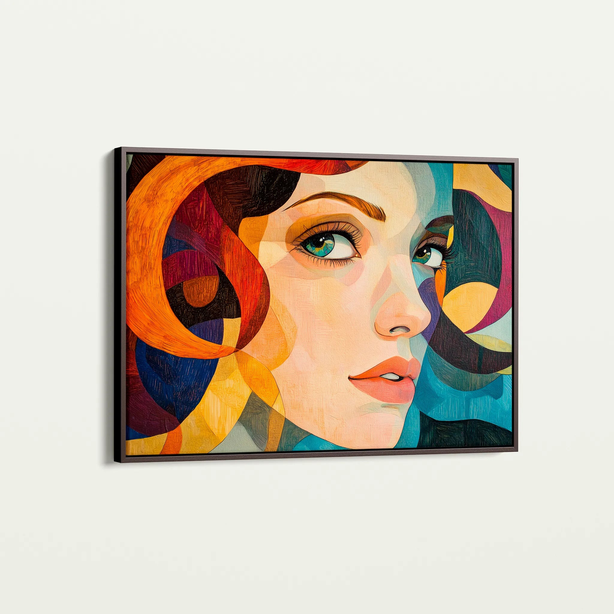 Portrait 078 Canvas Art 60 x 40 cm / Black