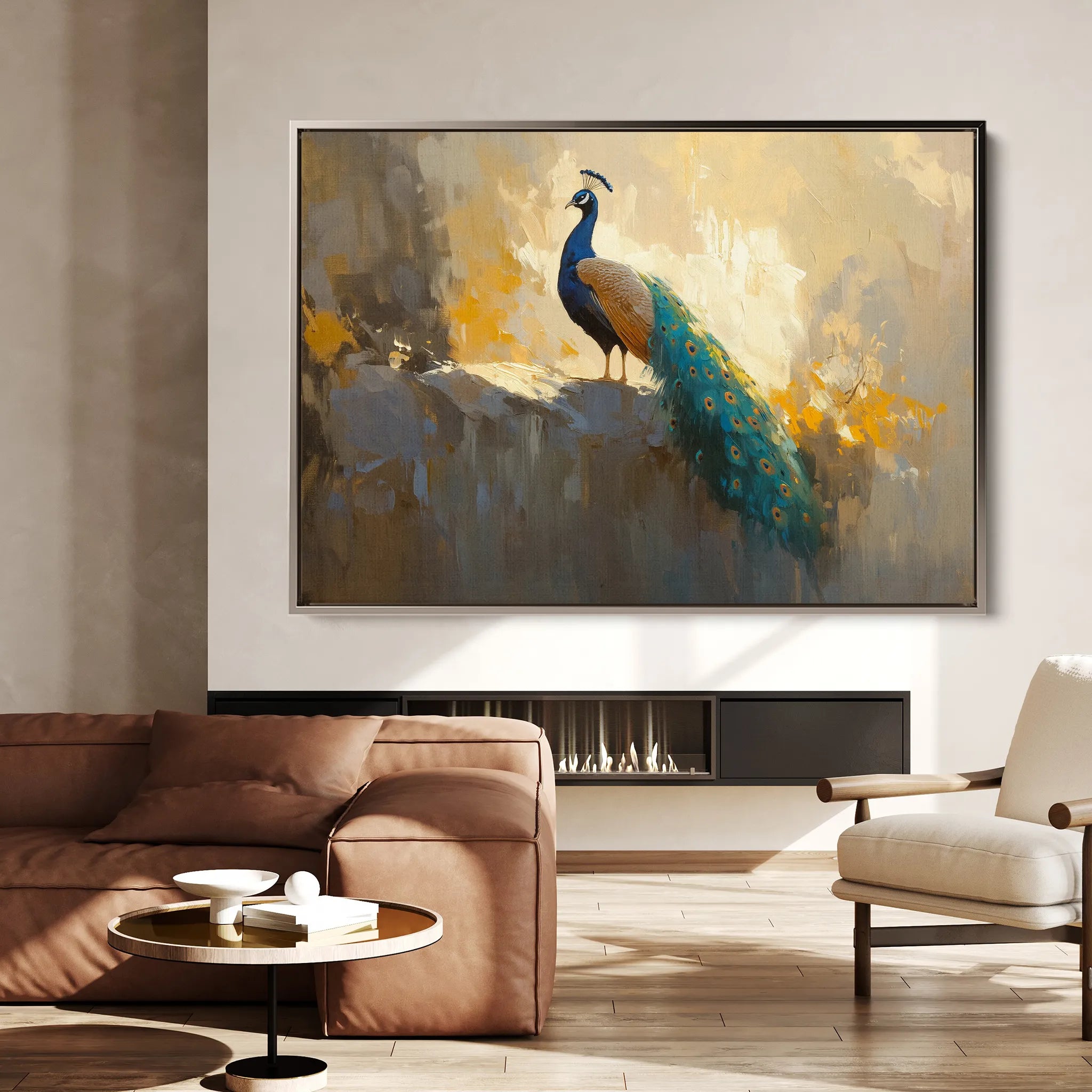 Animals 079 Canvas Art 60 x 40 cm / Black