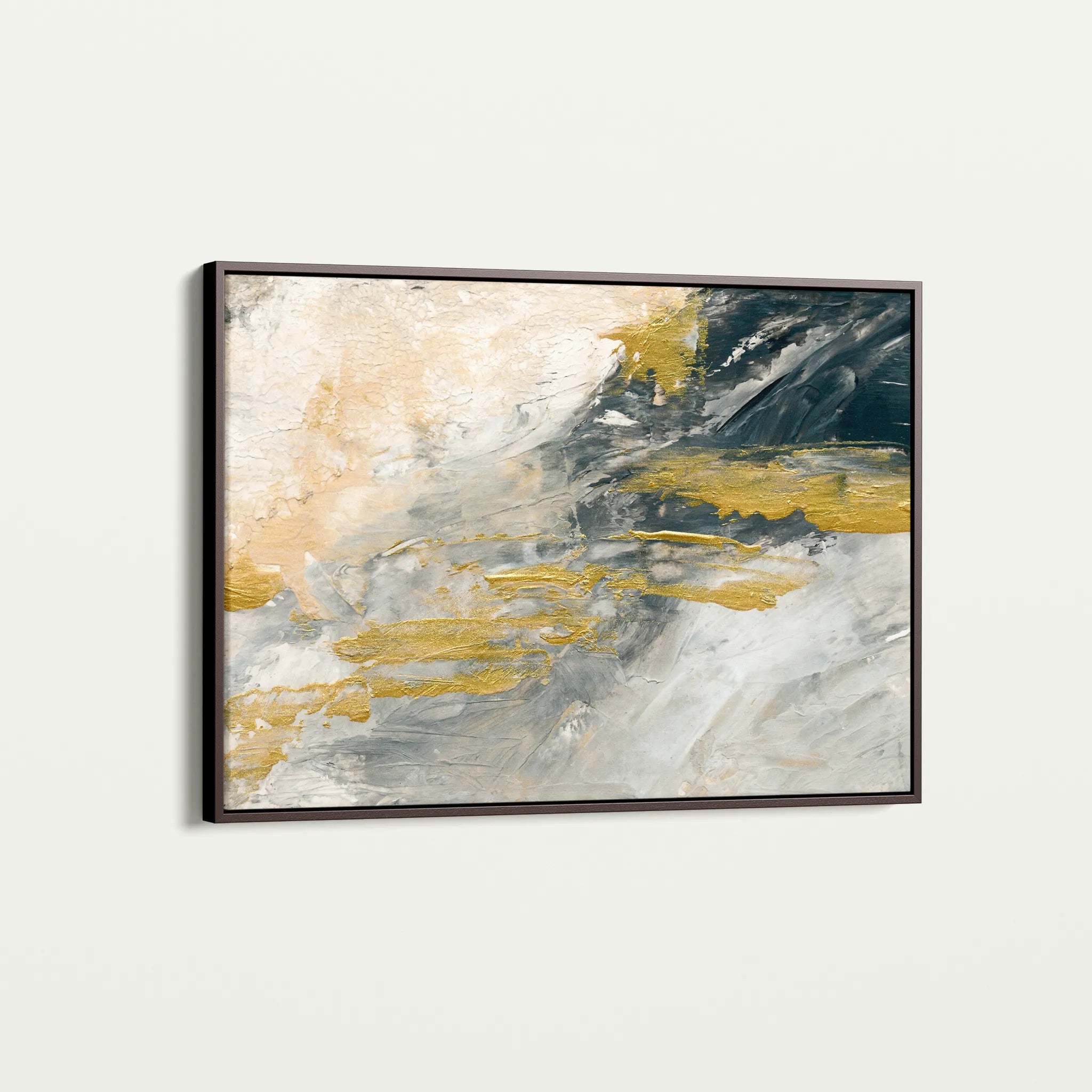 Abstract 079 Canvas Art 60 x 40 cm / Black