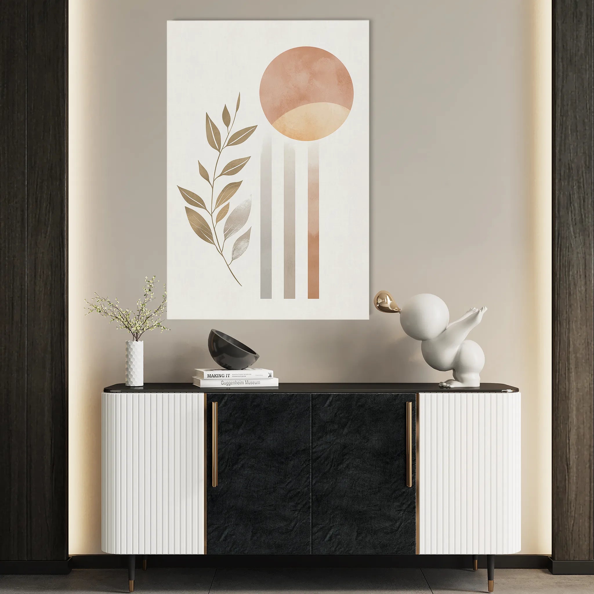 Boho 079 Canvas Art 60 x 40 cm / Black