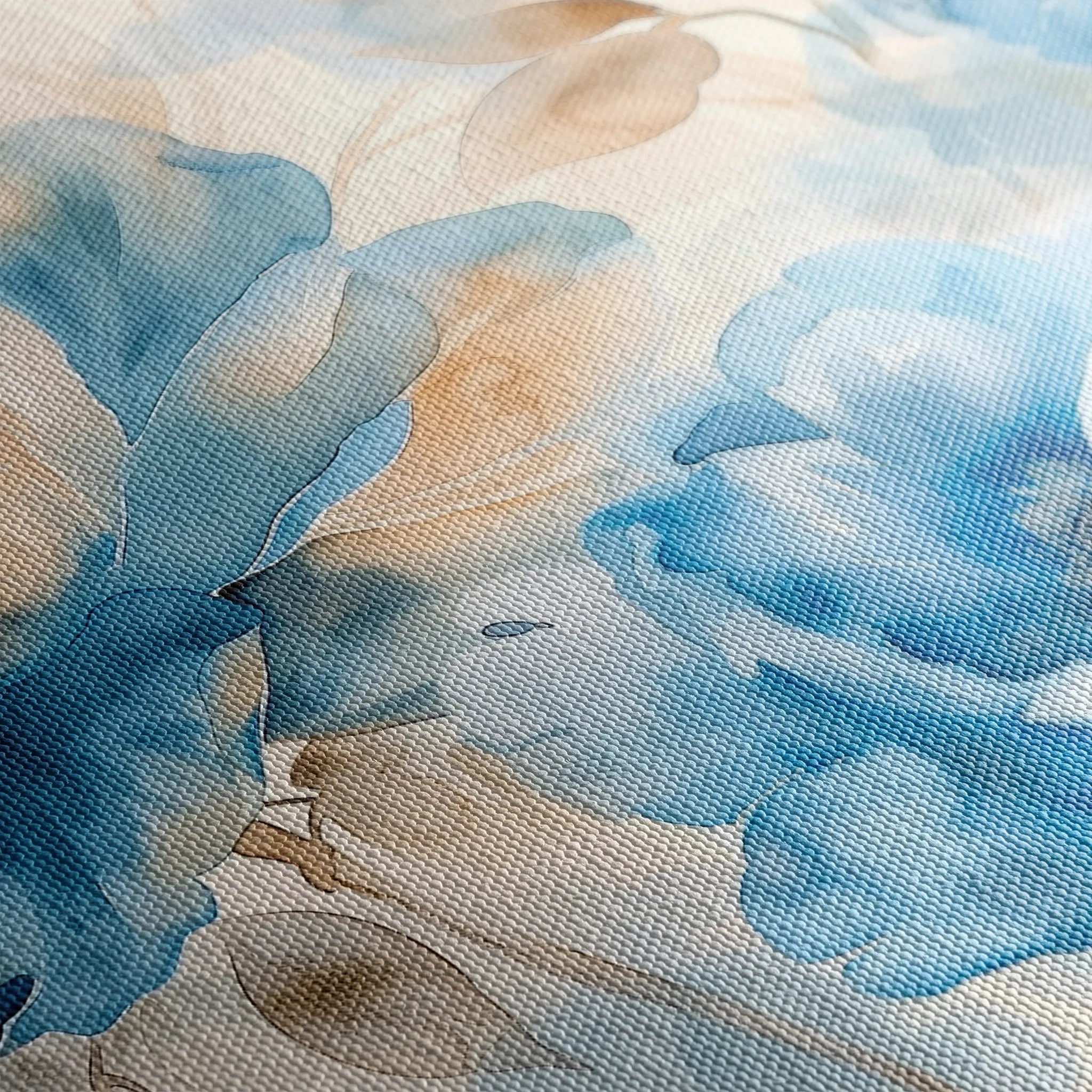Floral 079 Canvas Art 60 x 40 cm / Black