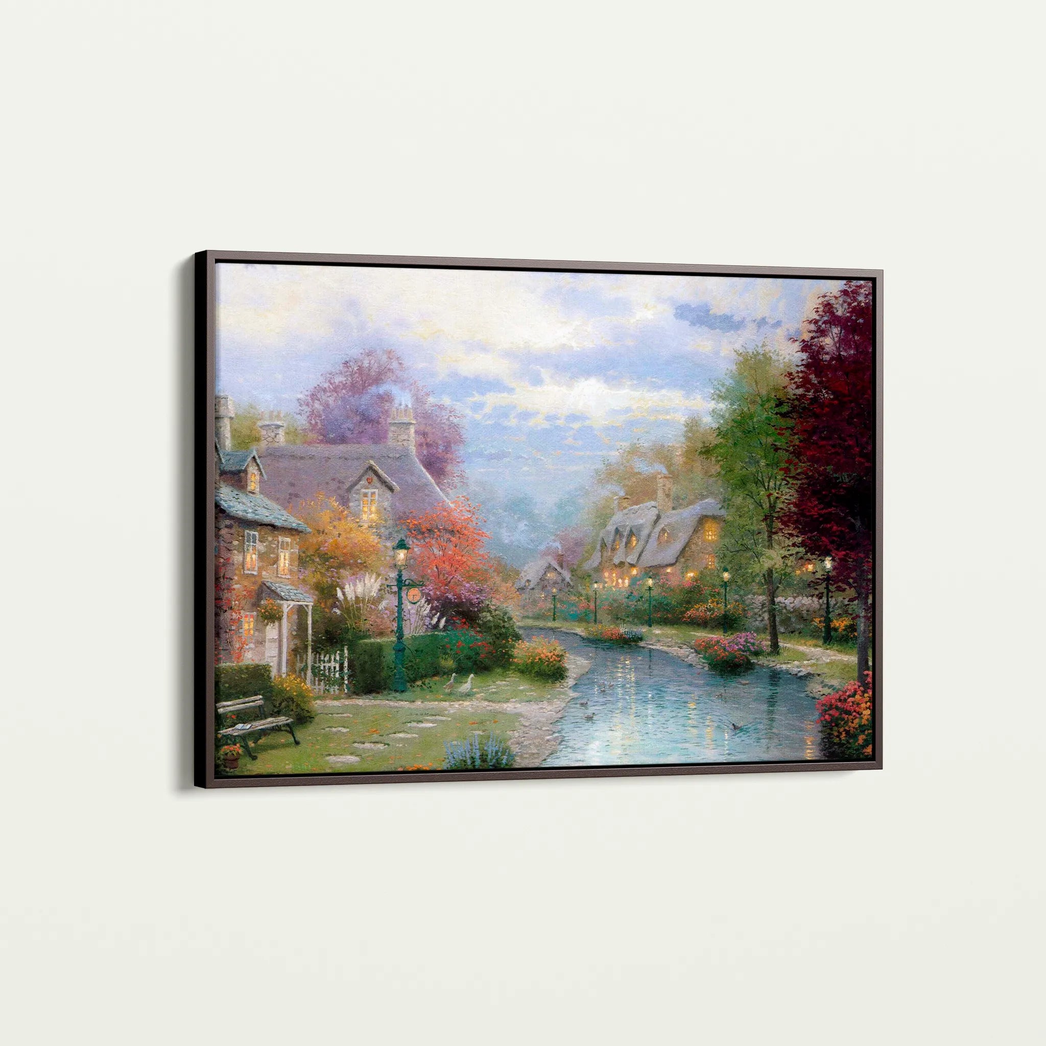 Landscape 079 Canvas Art 60 x 40 cm / Black