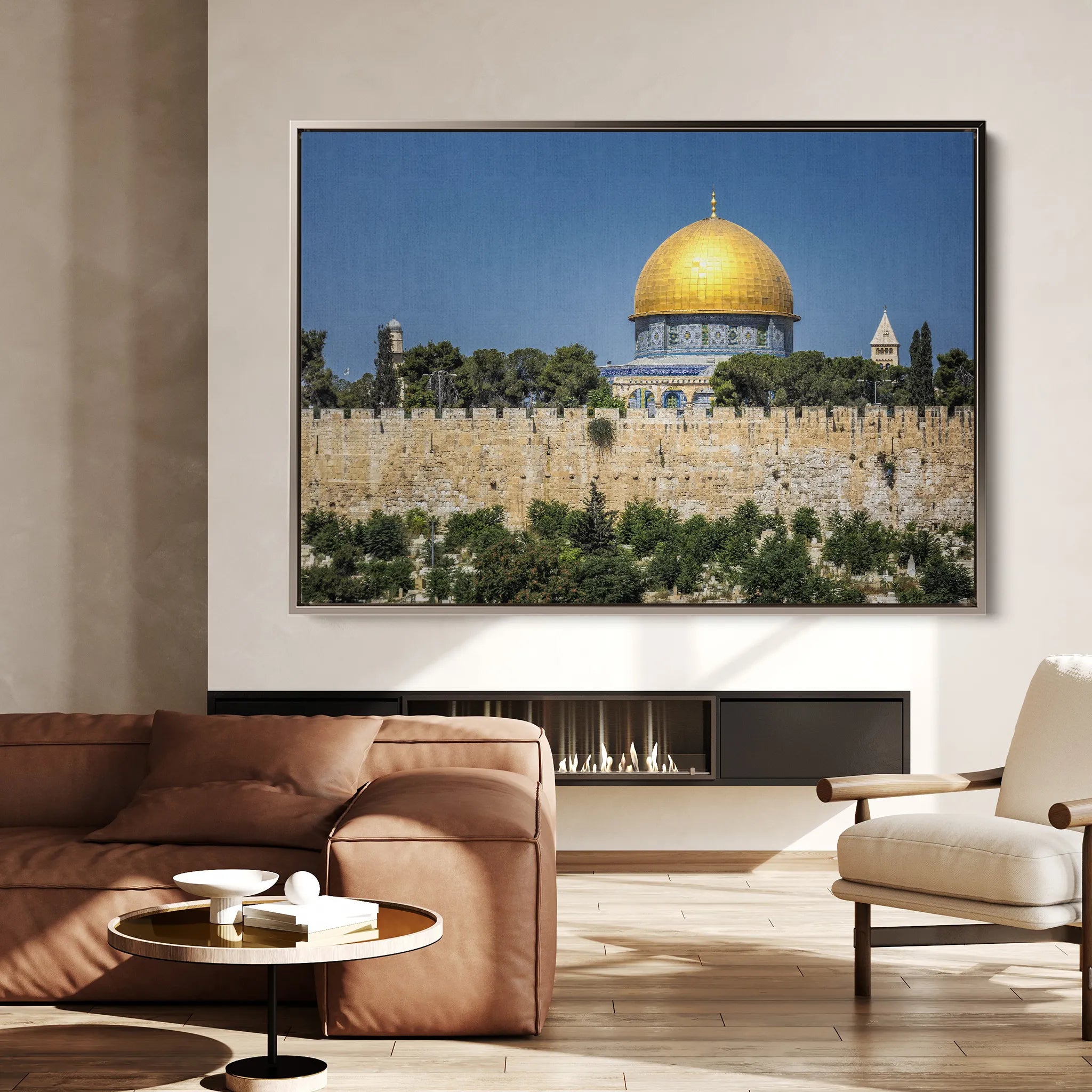 Palestine 079 Canvas Art 60 x 40 cm / Black