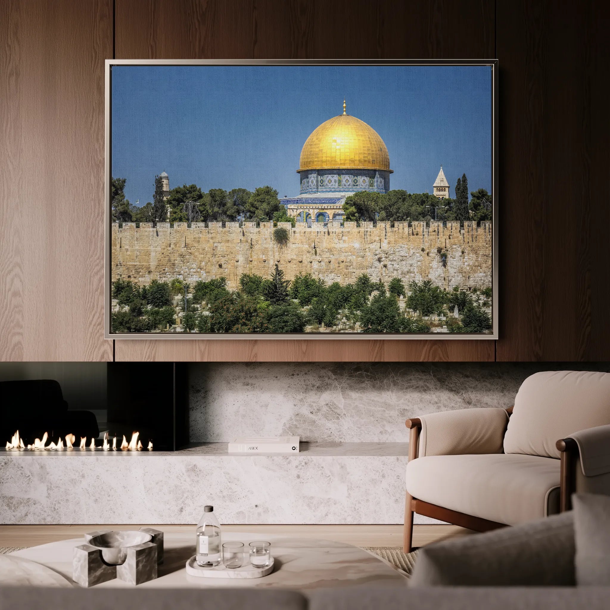 Palestine 079 Canvas Art 60 x 40 cm / Black