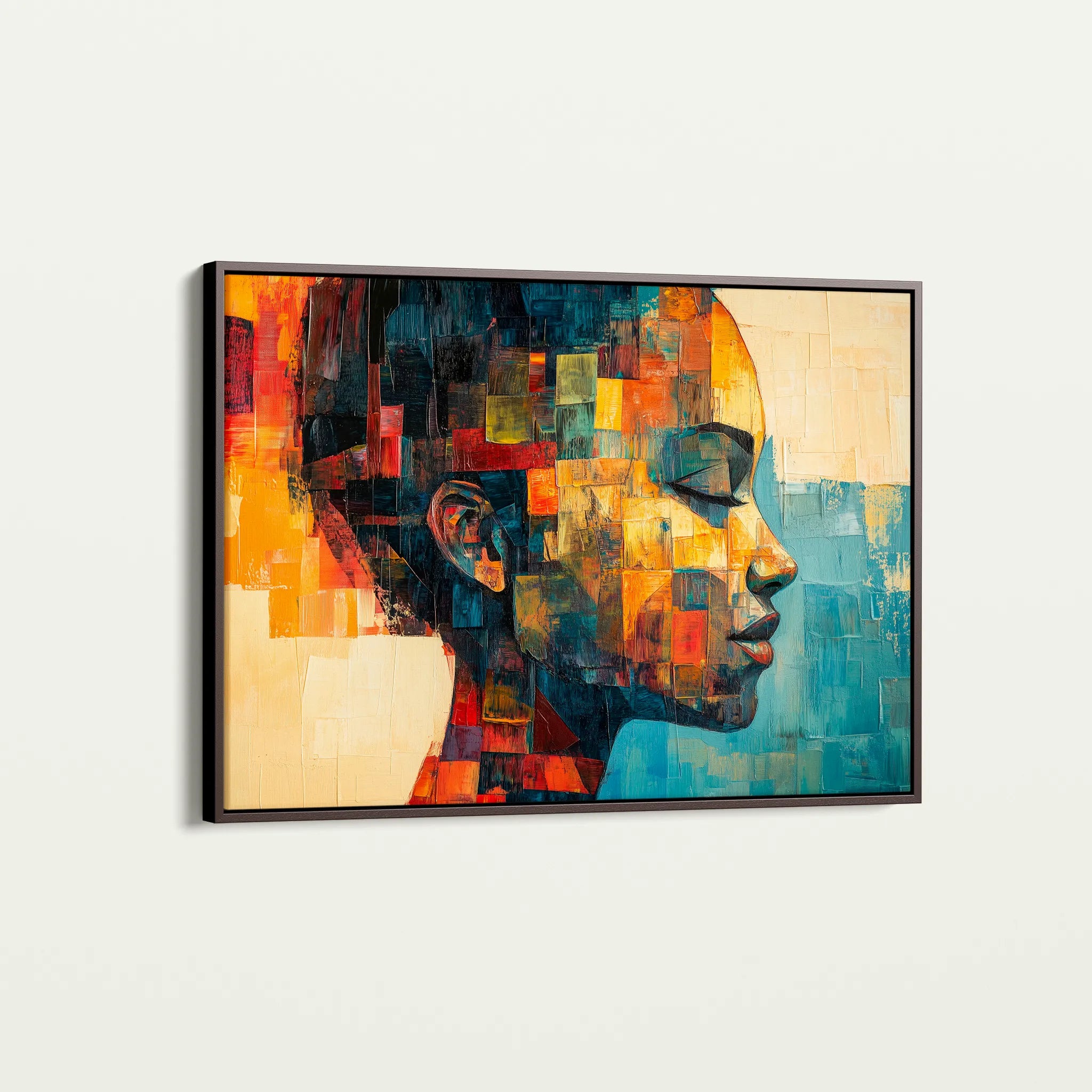 Portrait 079 Canvas Art 60 x 40 cm / Black