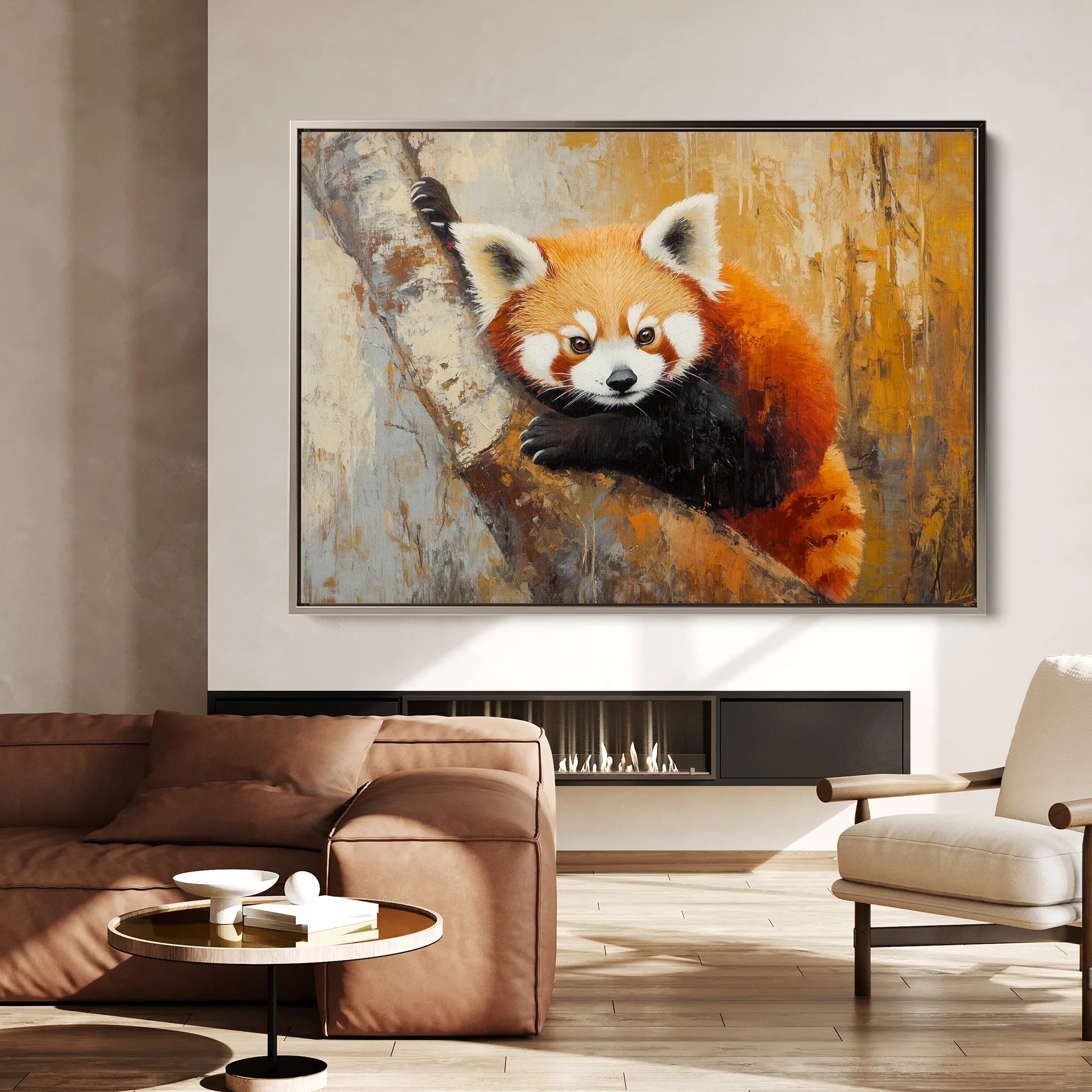 Animals 080 Canvas Art 60 x 40 cm / Black