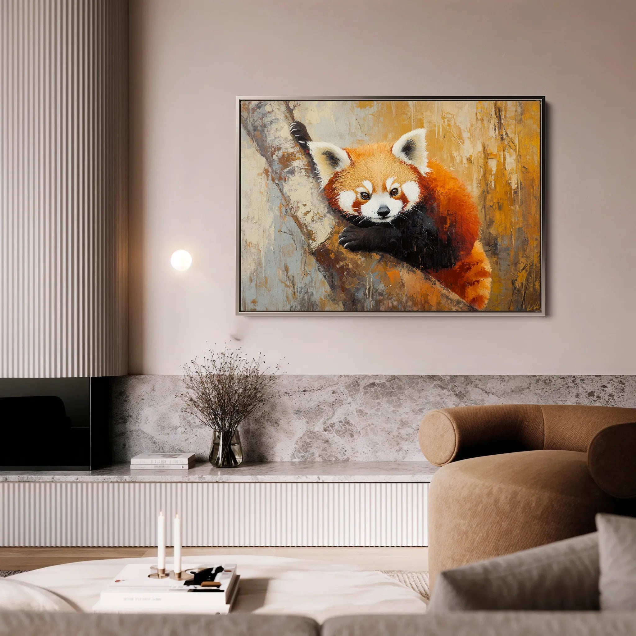 Animals 080 Canvas Art 60 x 40 cm / Black