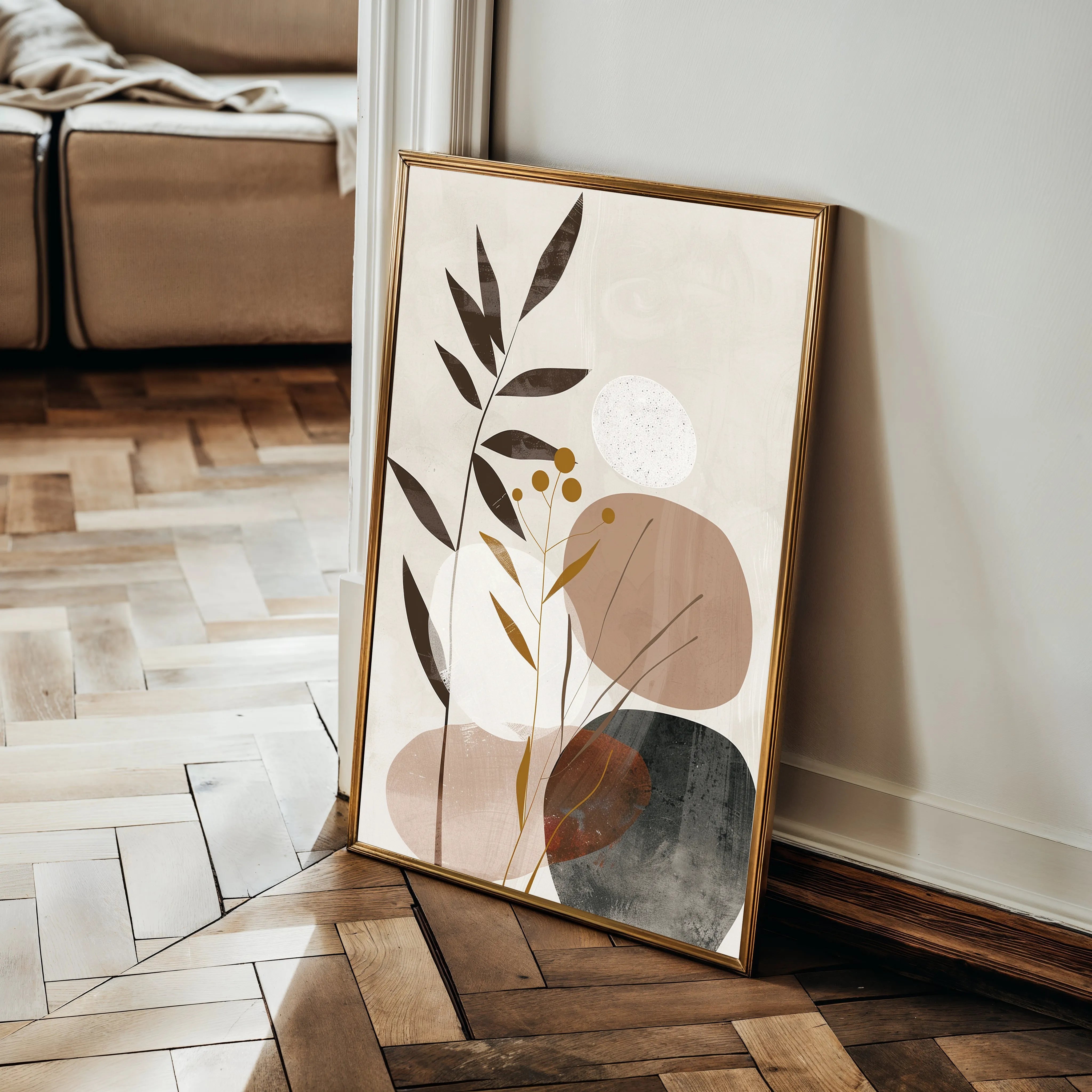 Boho 080 Canvas Art 60 x 40 cm / Black