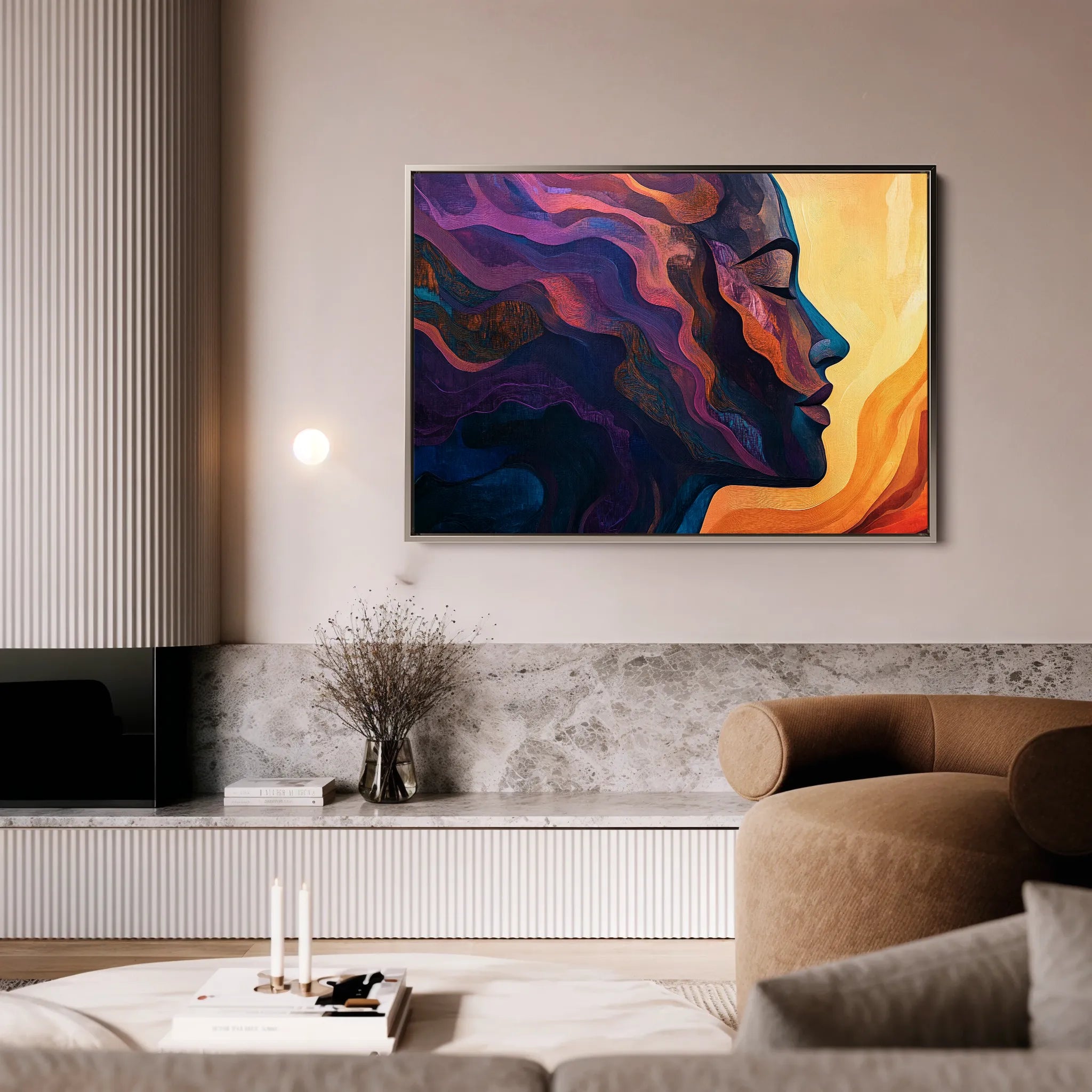 Portrait 080 Canvas Art 60 x 40 cm / Black