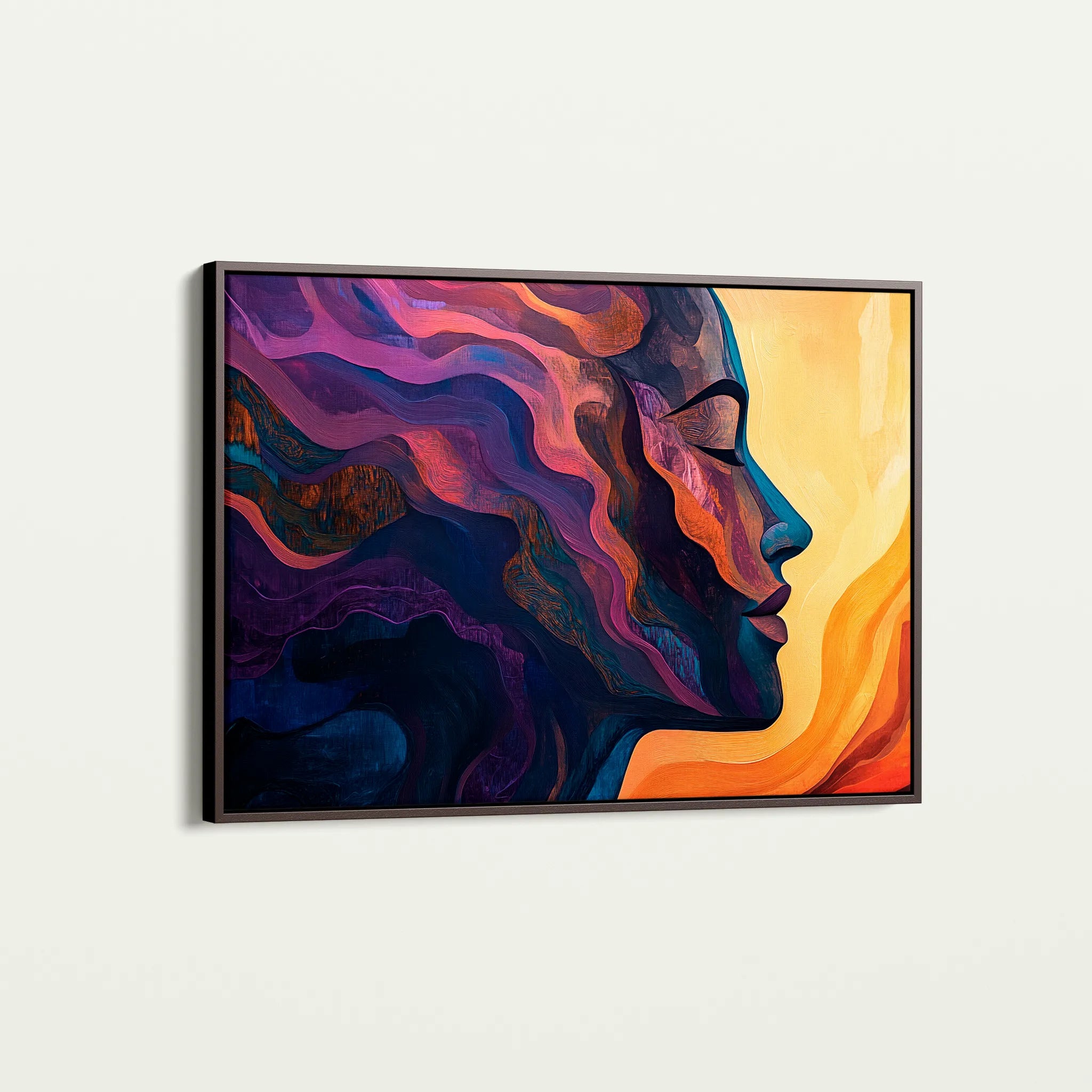Portrait 080 Canvas Art 60 x 40 cm / Black