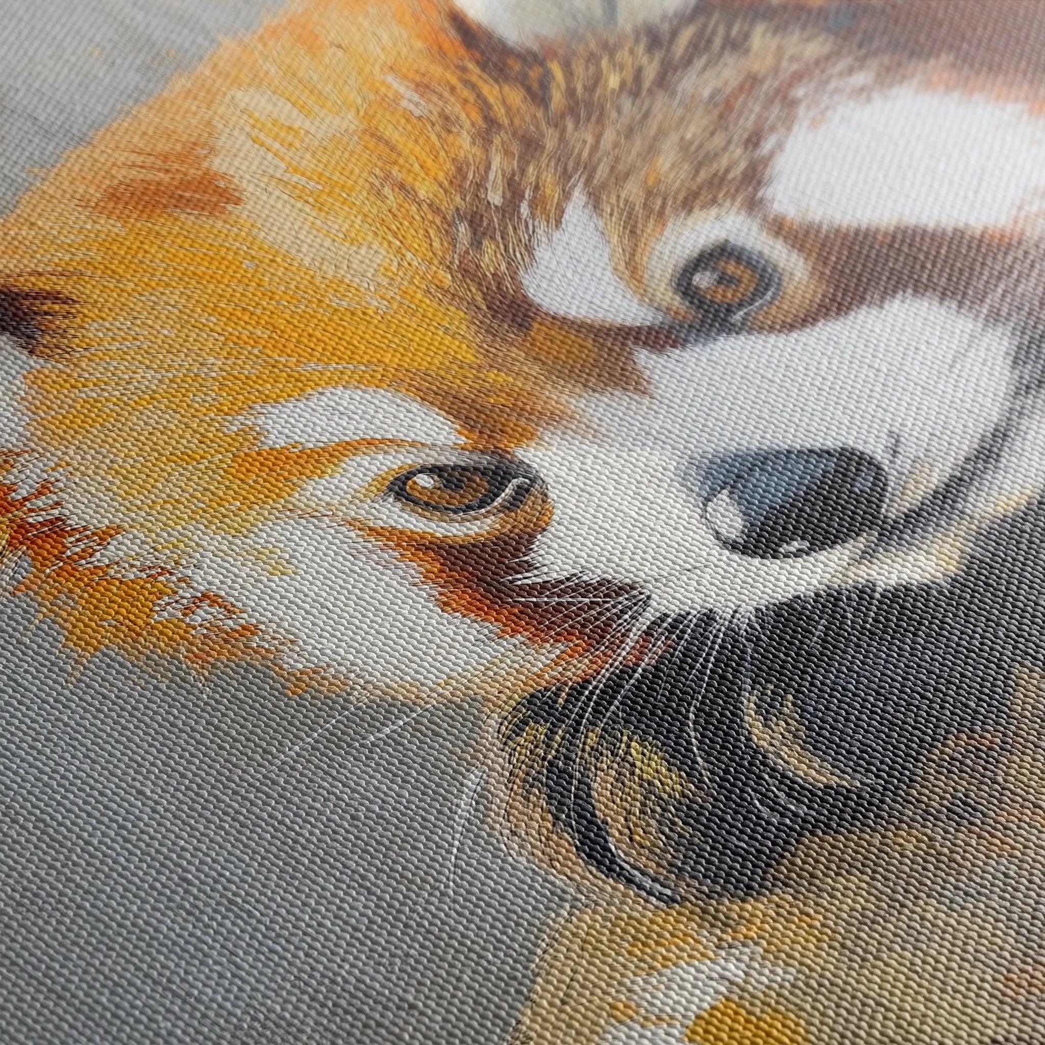 Animals 081 Canvas Art 60 x 40 cm / Black