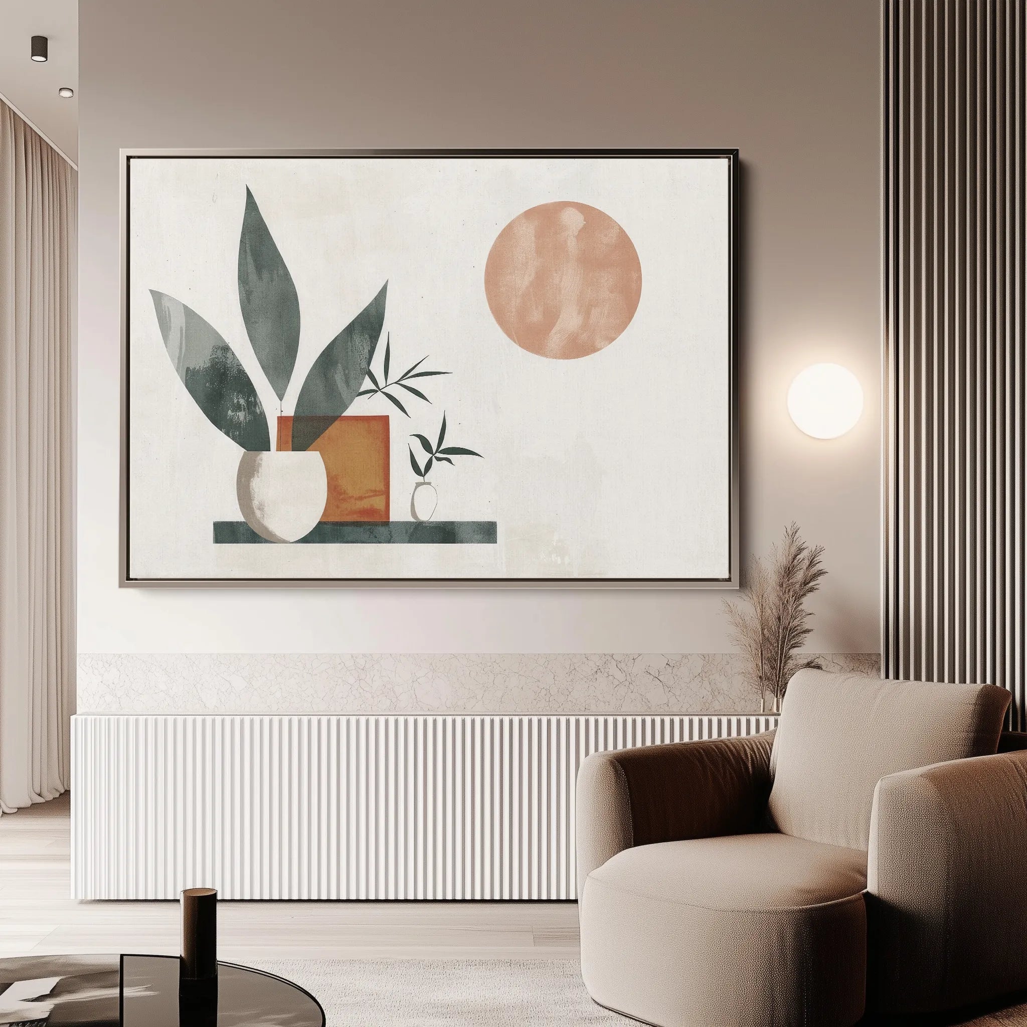 Boho 081 Canvas Art 60 x 40 cm / Black