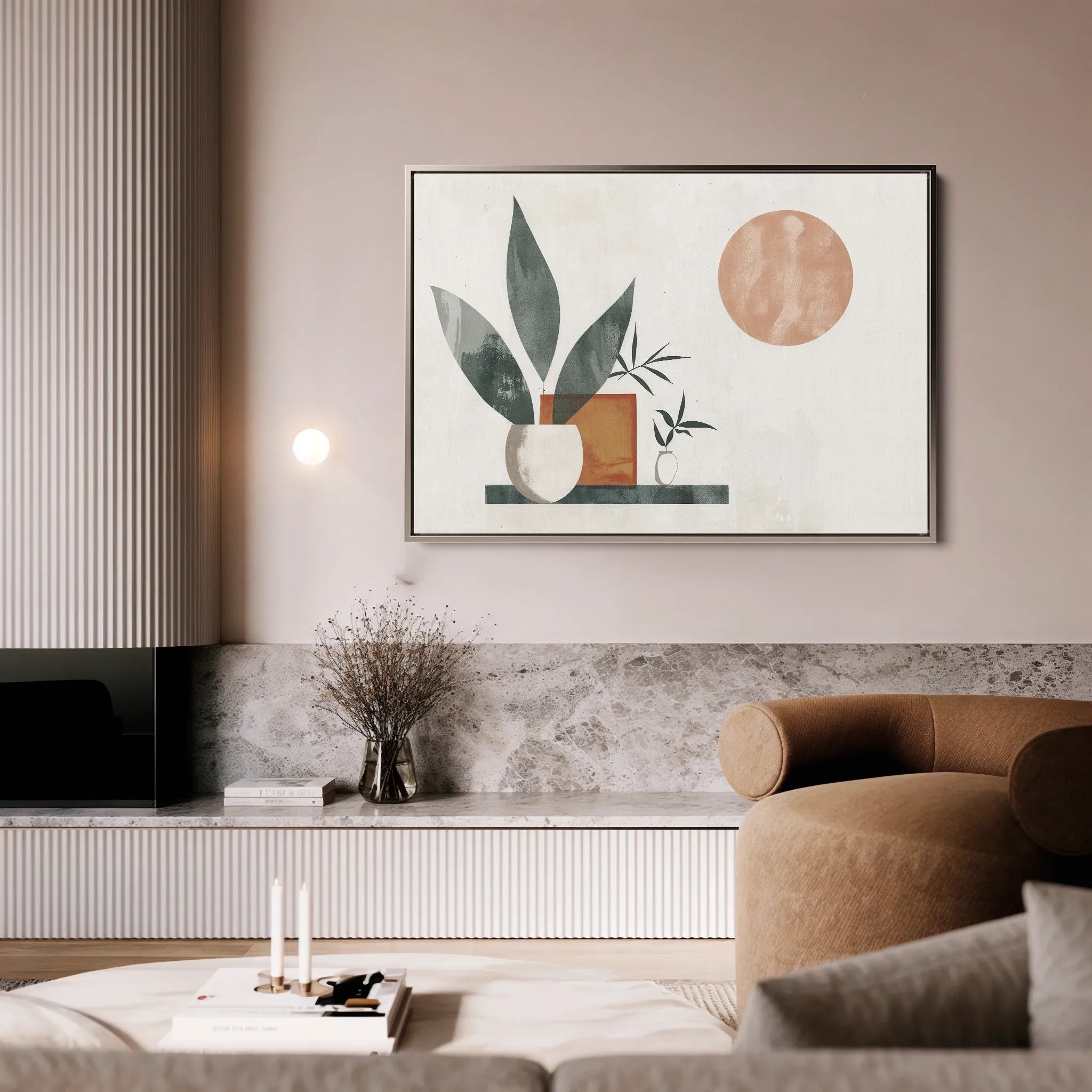 Boho 081 Canvas Art 60 x 40 cm / Black