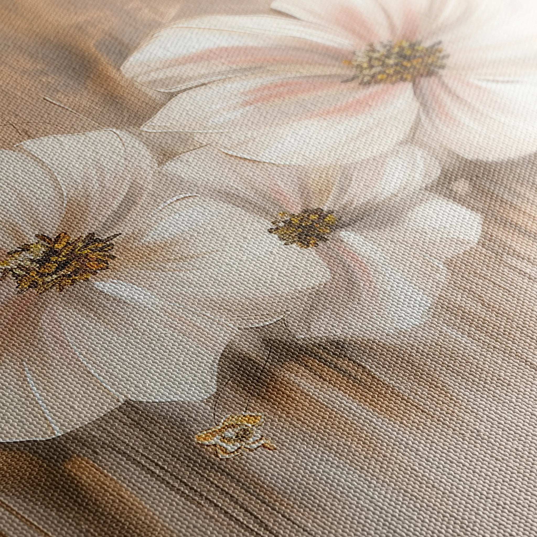 Floral 081 Canvas Art 60 x 40 cm / Black