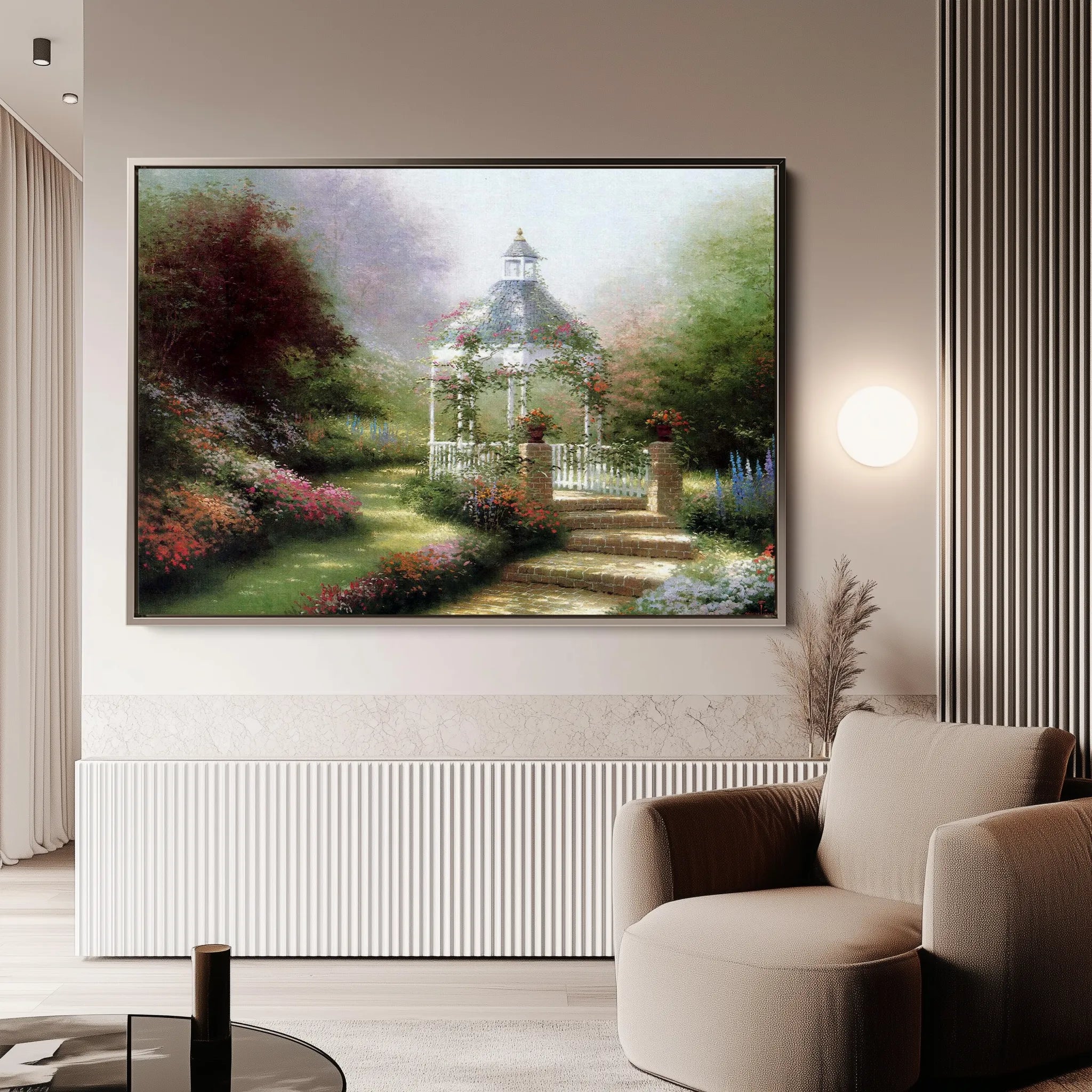 Landscape 081 Canvas Art 60 x 40 cm / Black