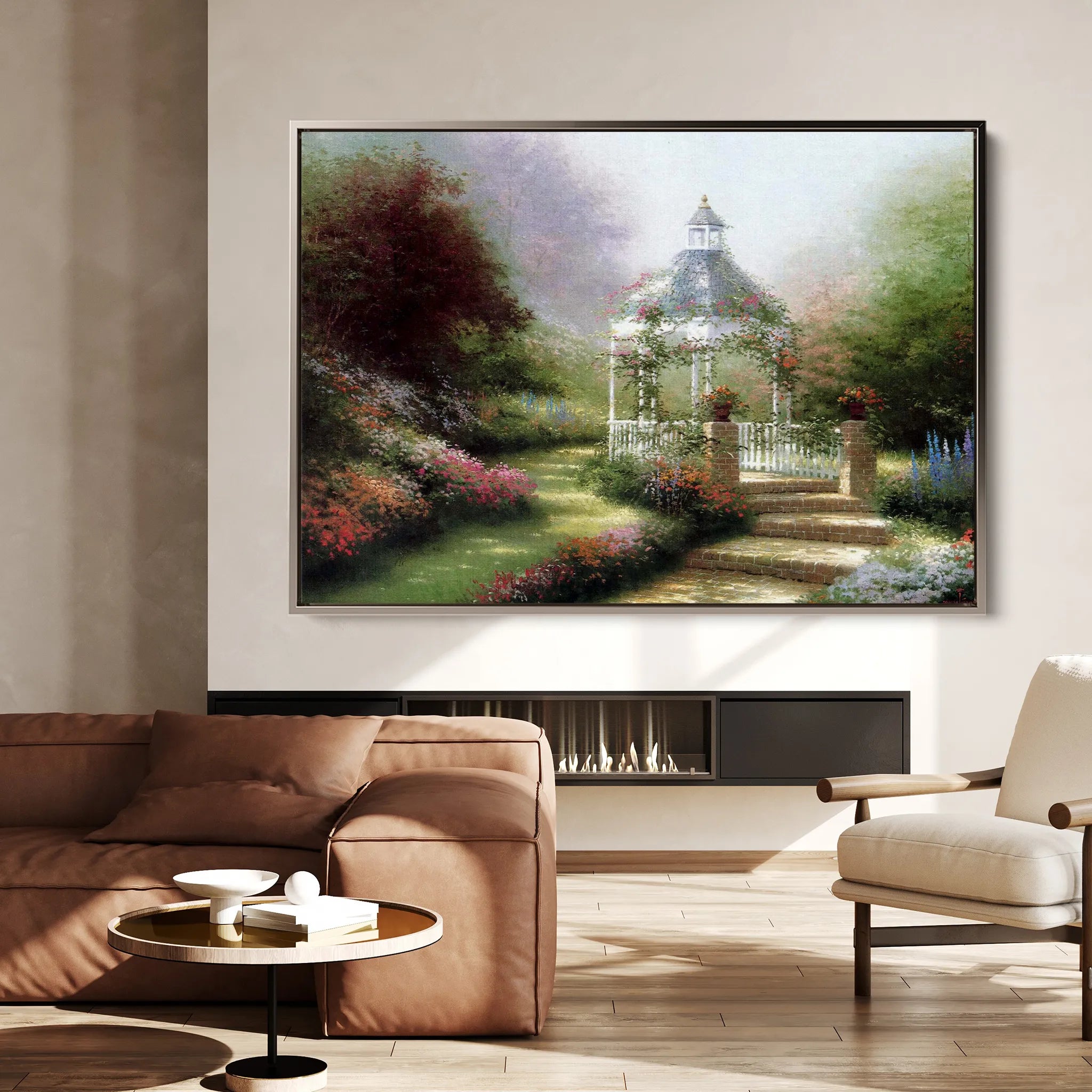 Landscape 081 Canvas Art 60 x 40 cm / Black