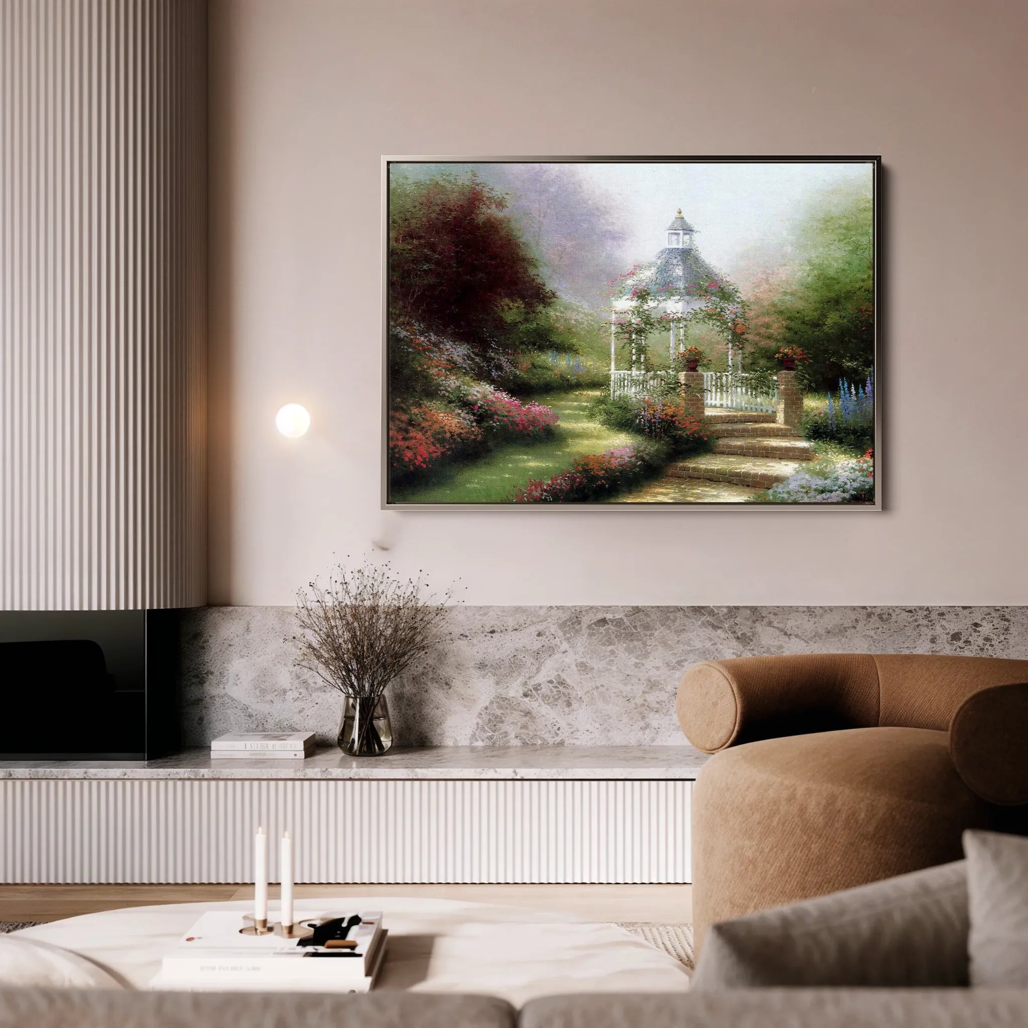 Landscape 081 Canvas Art 60 x 40 cm / Black