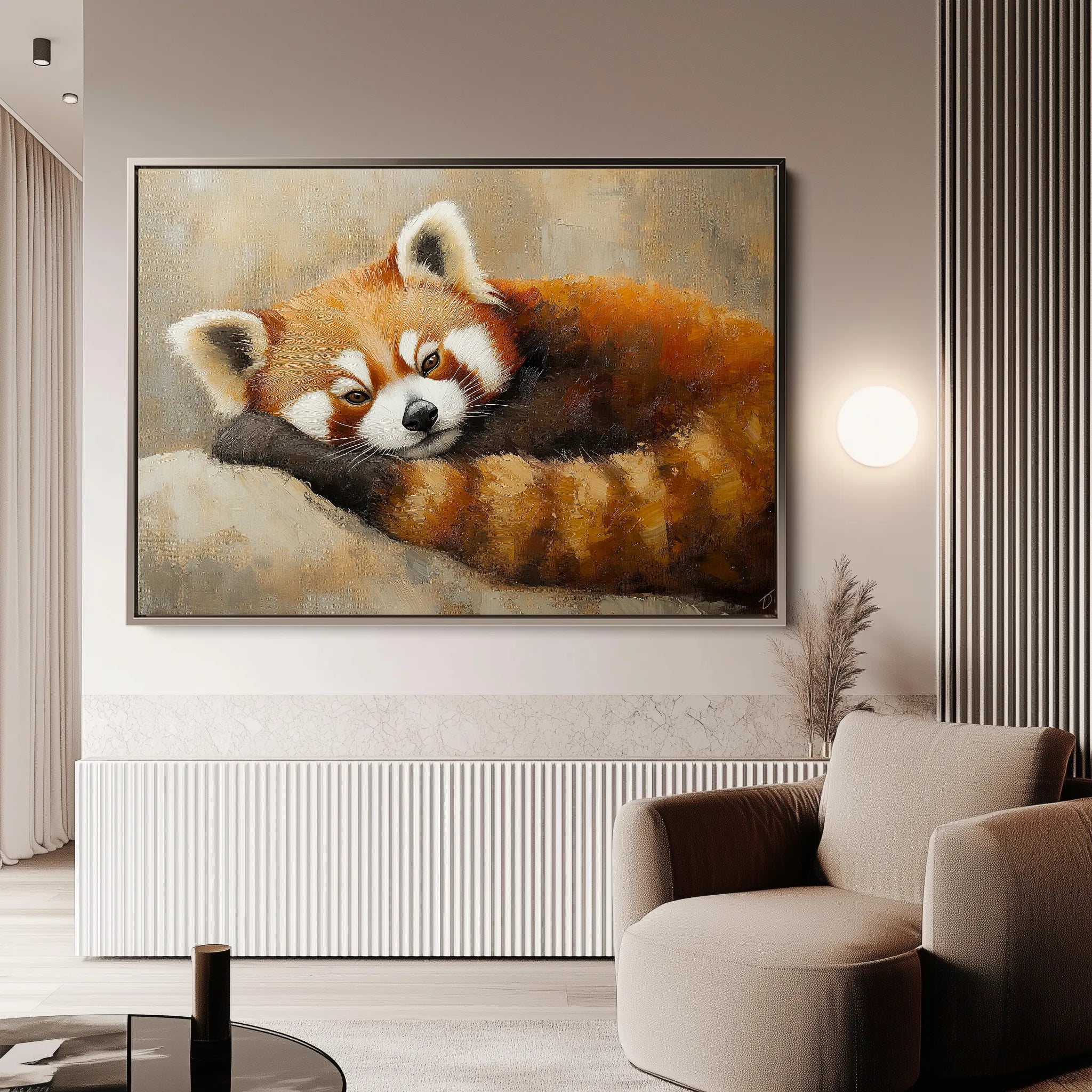 Animals 082 Canvas Art 60 x 40 cm / Black