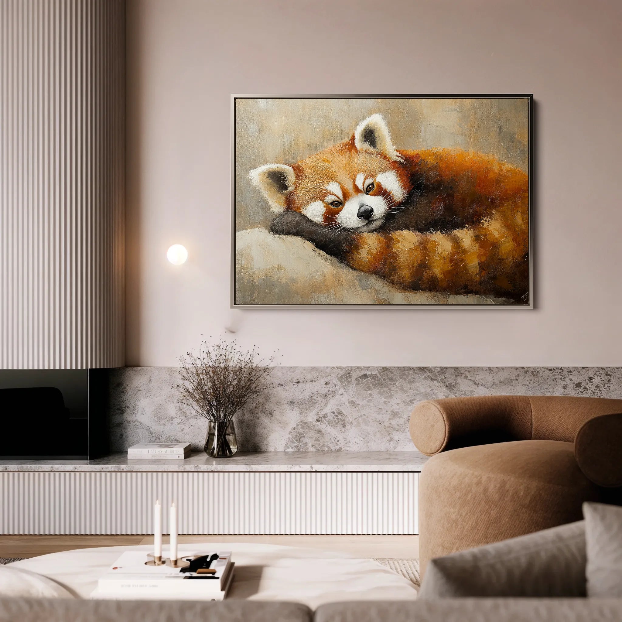 Animals 082 Canvas Art 60 x 40 cm / Black