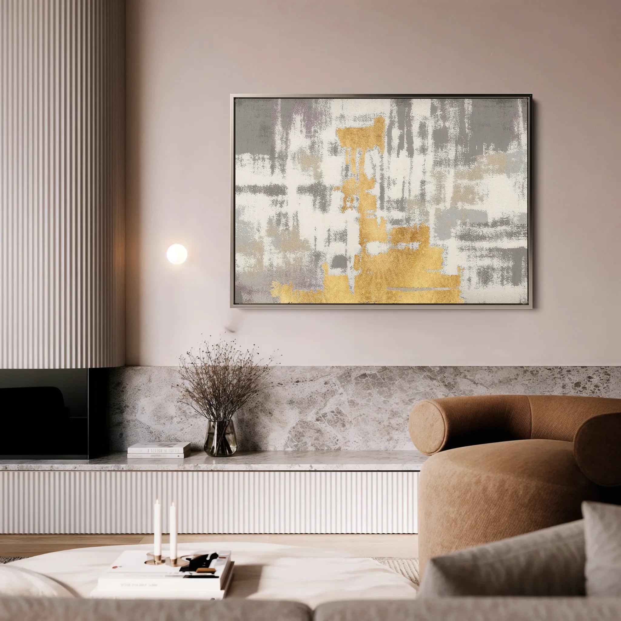 Abstract 082 Canvas Art 60 x 40 cm / Black