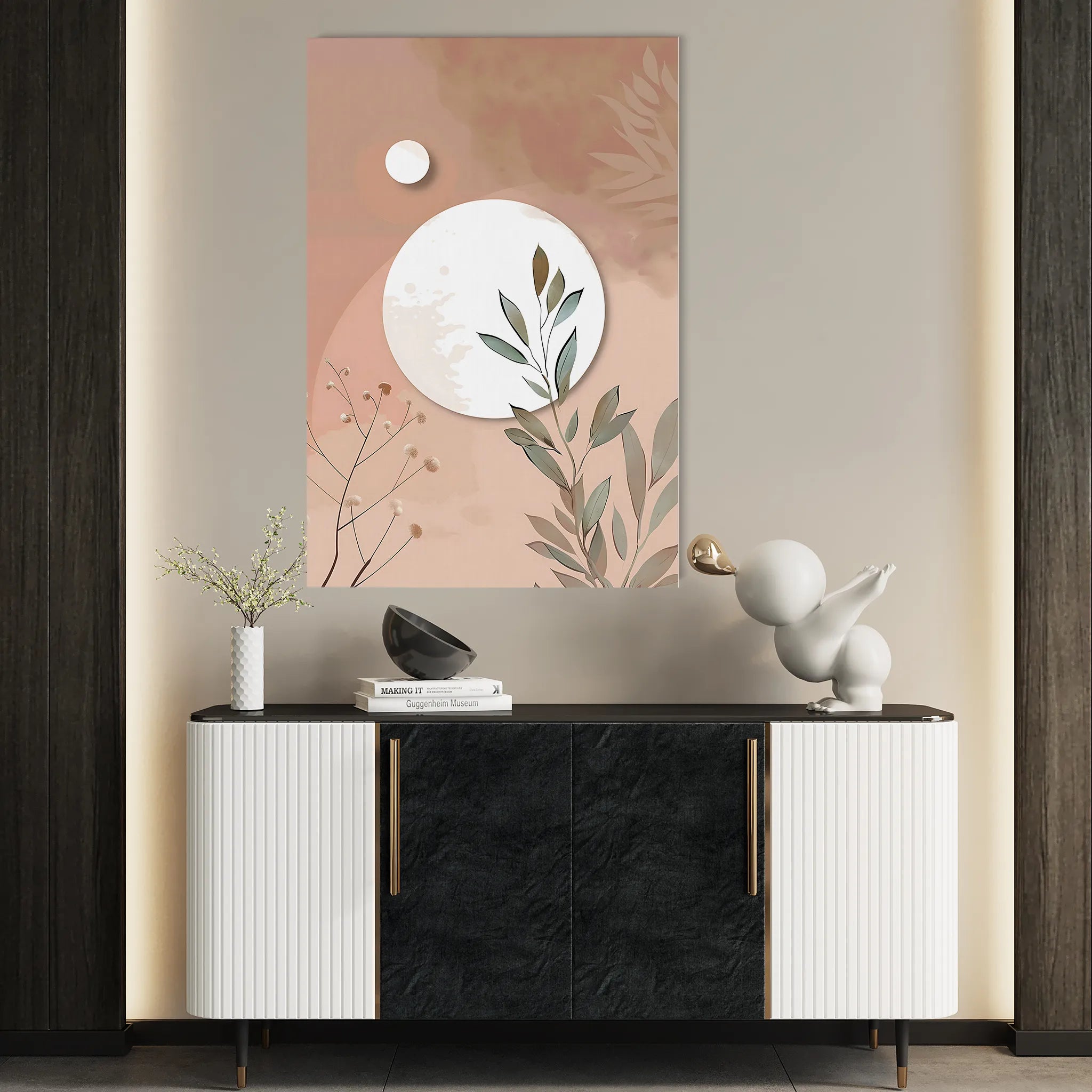 Boho 082 Canvas Art 60 x 40 cm / Black