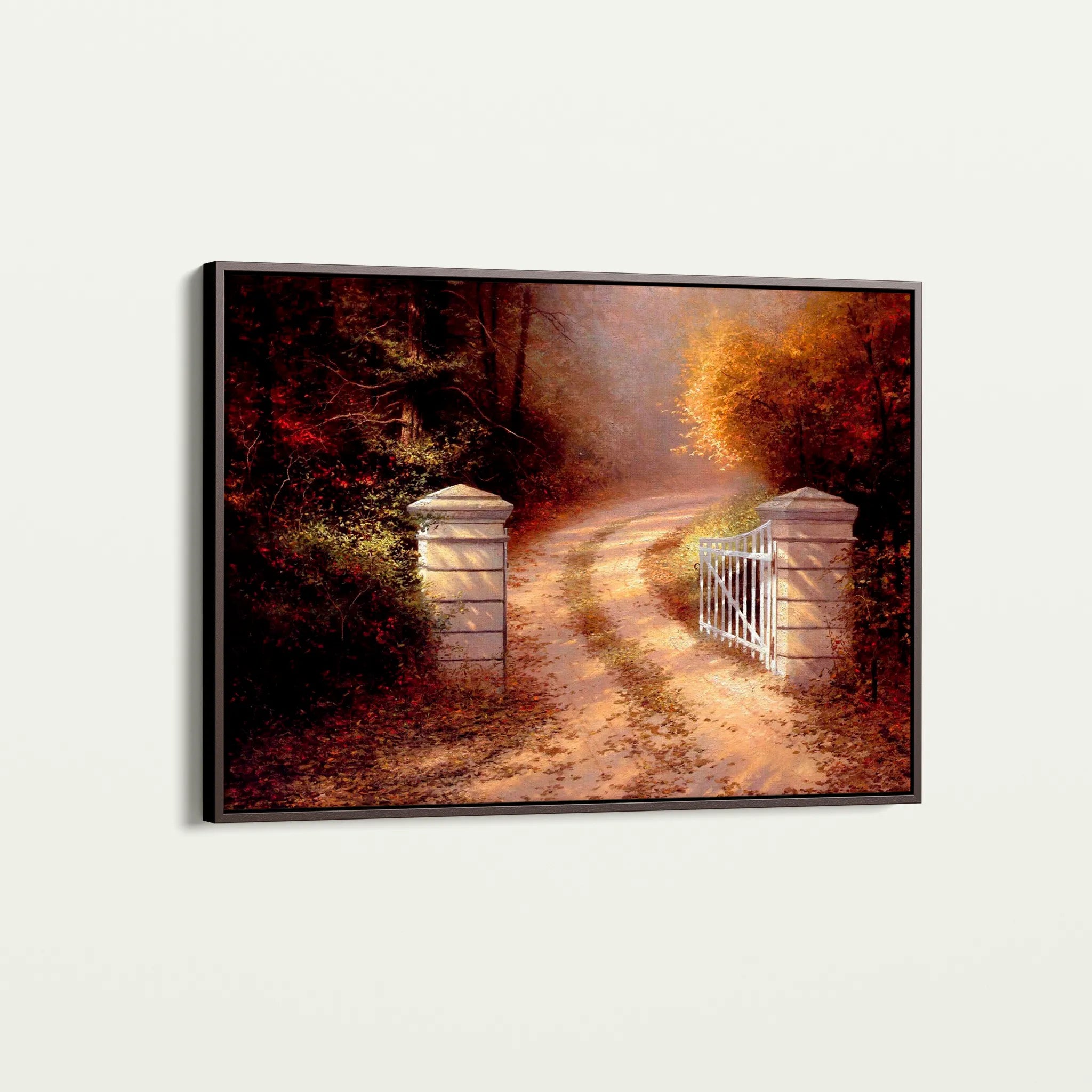Landscape 082 Canvas Art 60 x 40 cm / Black