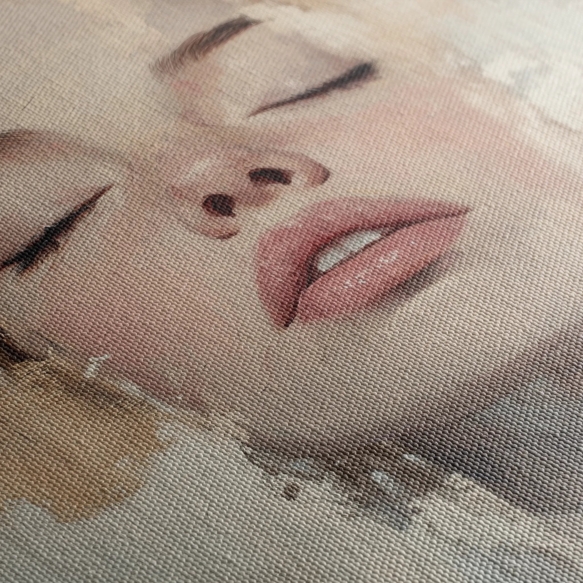 Portrait 082 Canvas Art 60 x 40 cm / Black