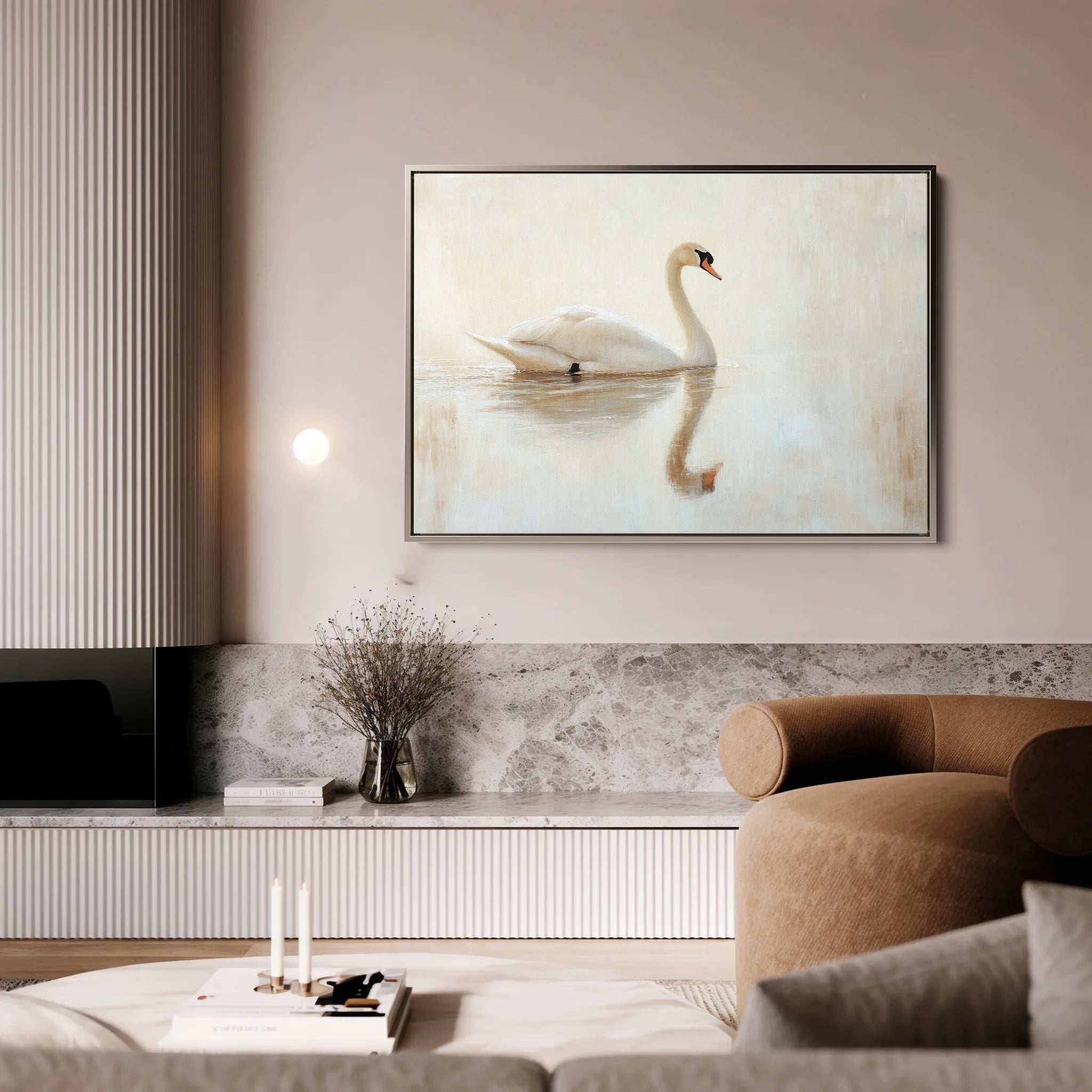 Animals 083 Canvas Art 60 x 40 cm / Black