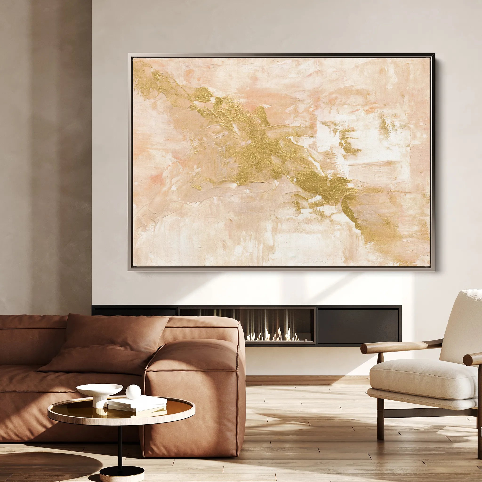 Abstract 083 Canvas Art 60 x 40 cm / Black