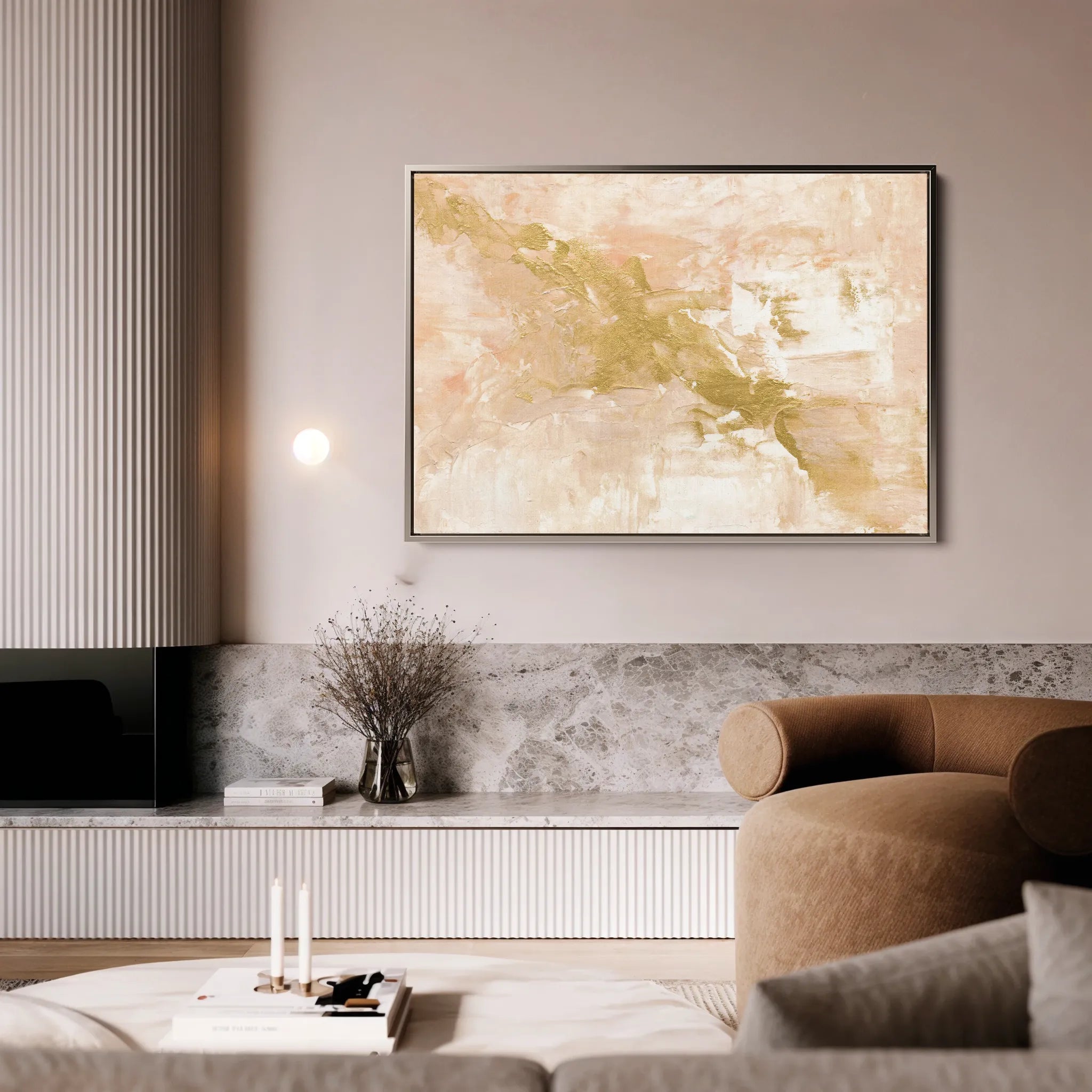 Abstract 083 Canvas Art 60 x 40 cm / Black