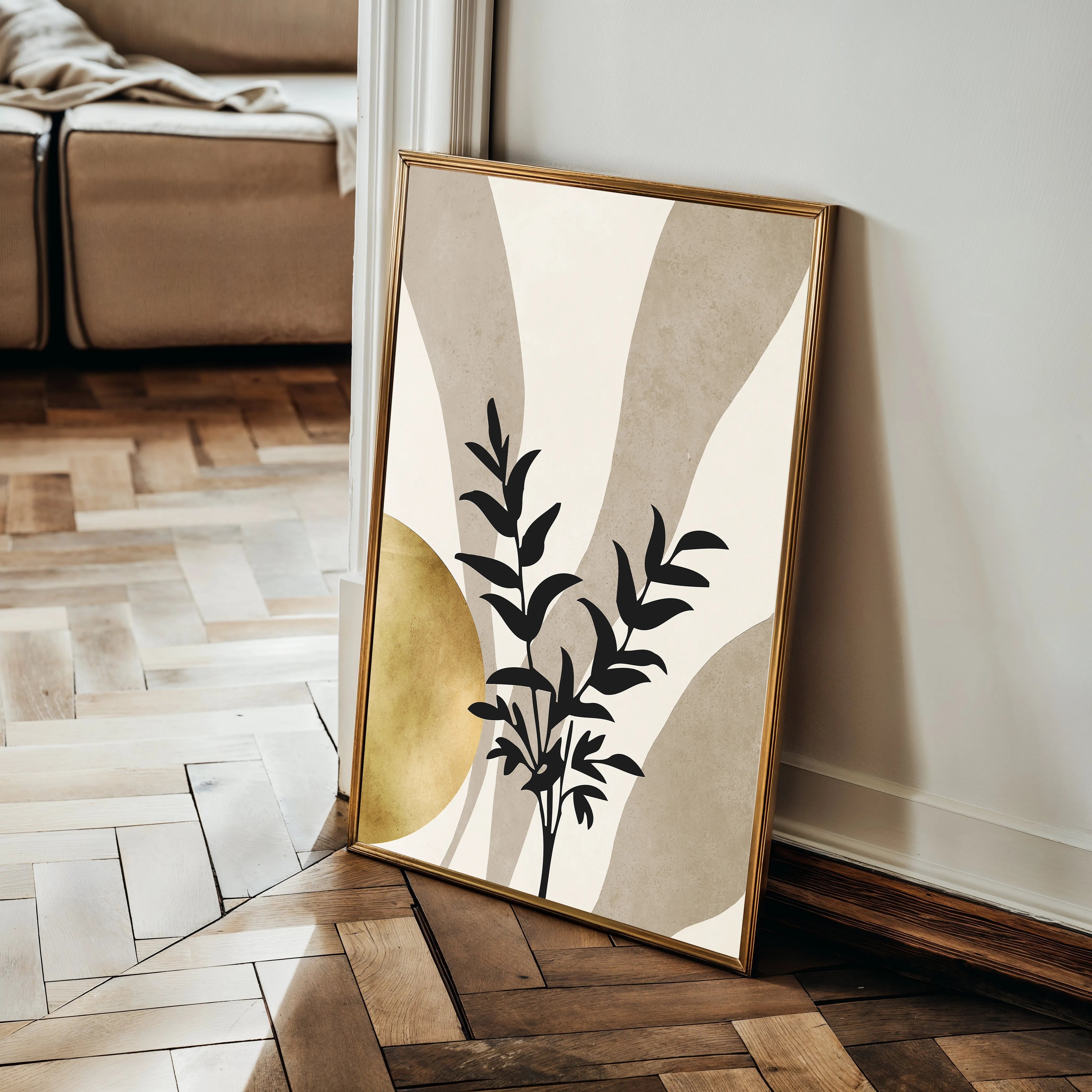 Boho 083 Canvas Art 60 x 40 cm / Black