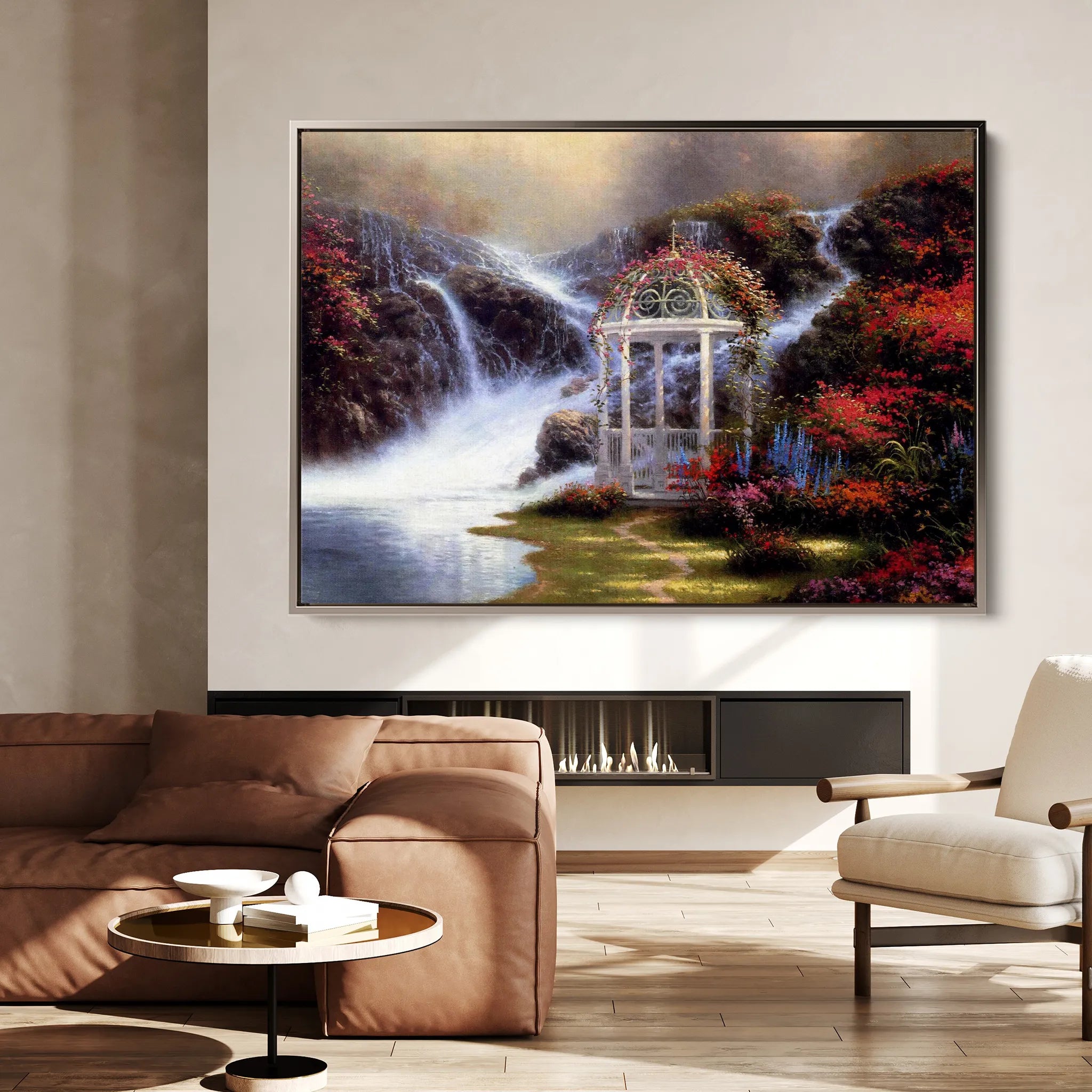 Landscape 083 Canvas Art 60 x 40 cm / Black