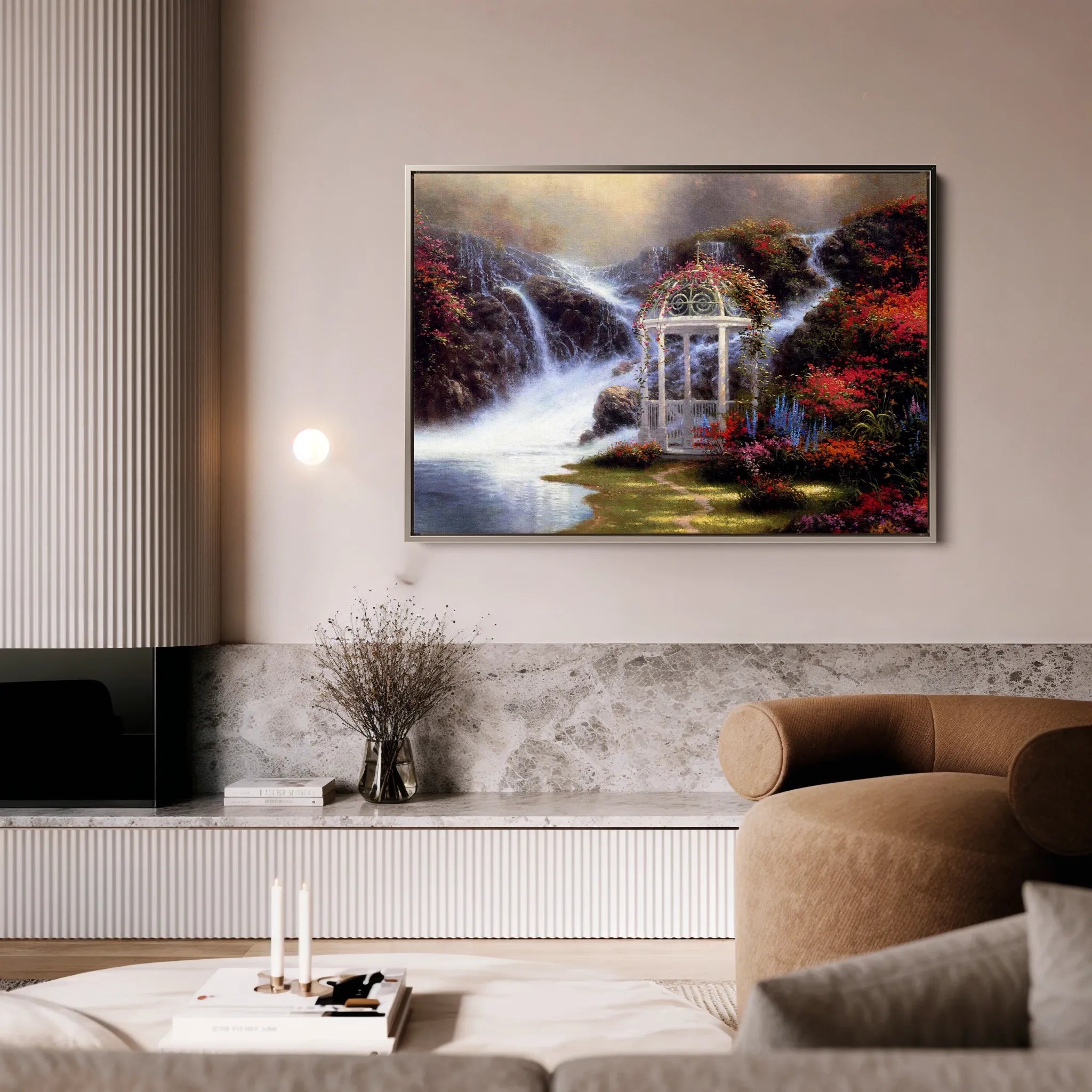 Landscape 083 Canvas Art 60 x 40 cm / Black