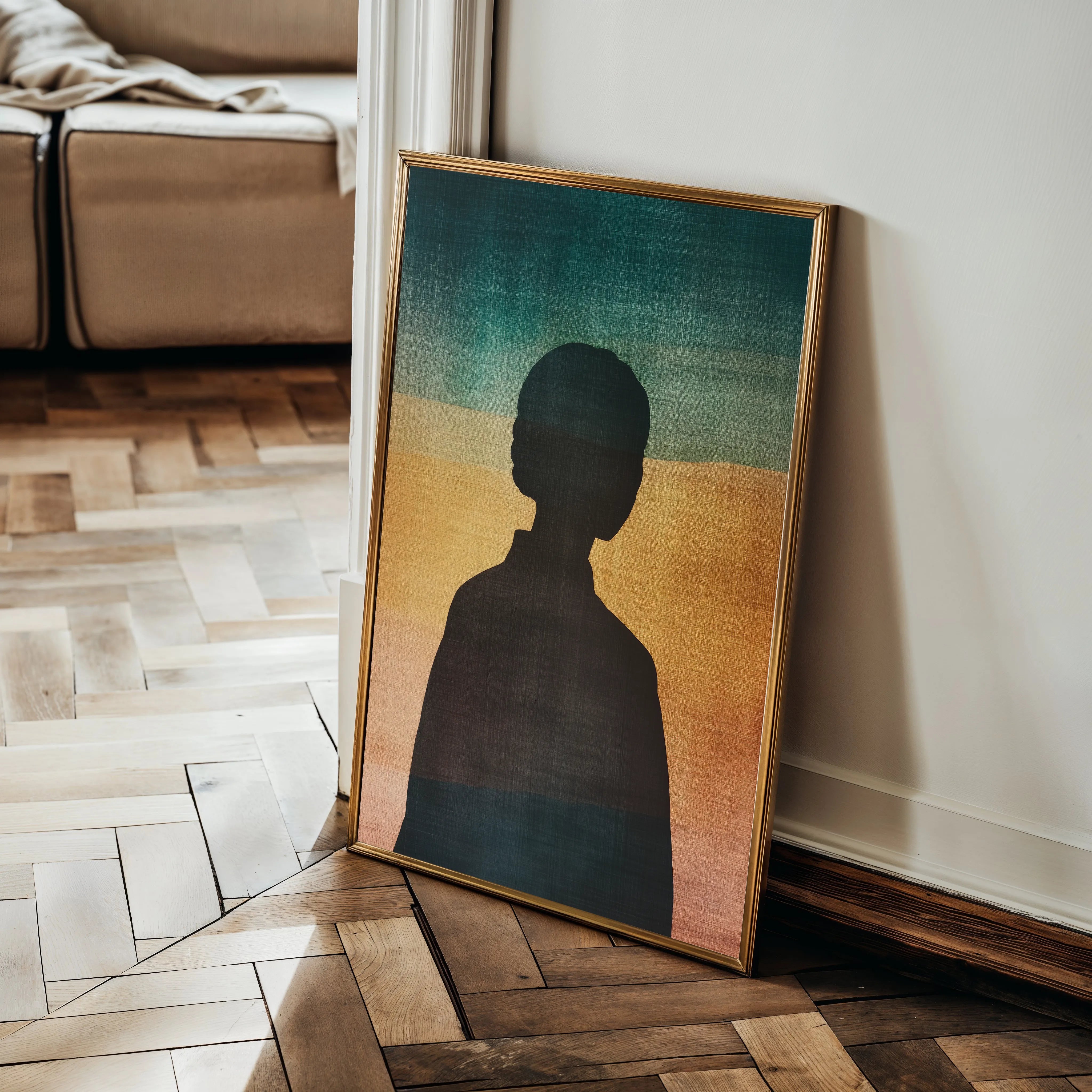 Portrait 083 Canvas Art 60 x 40 cm / Black