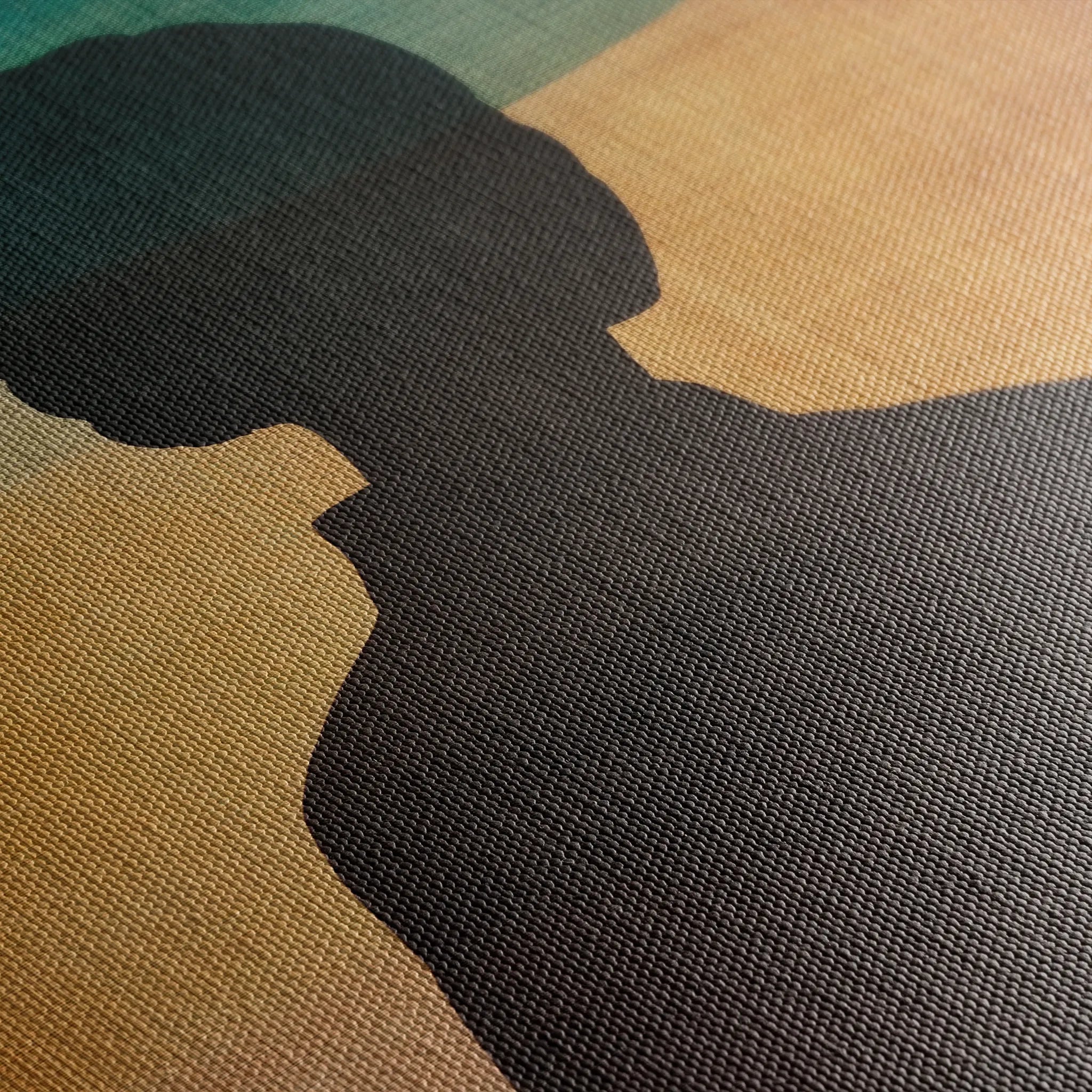 Portrait 083 Canvas Art 60 x 40 cm / Black