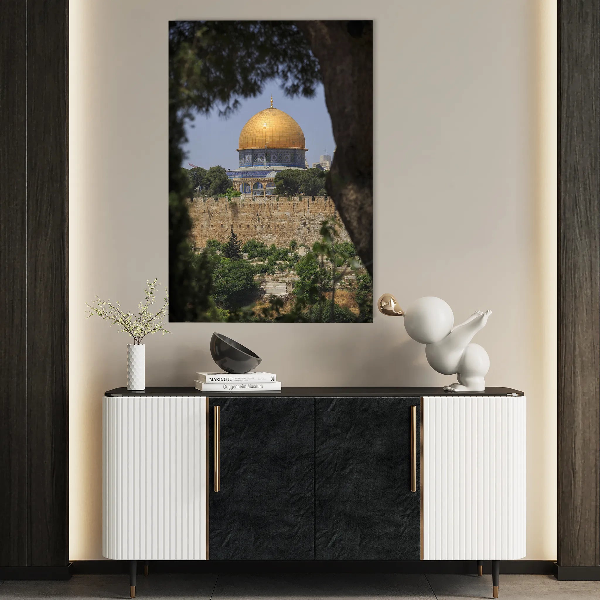 Palestine 084 Canvas Art 60 x 40 cm / Black