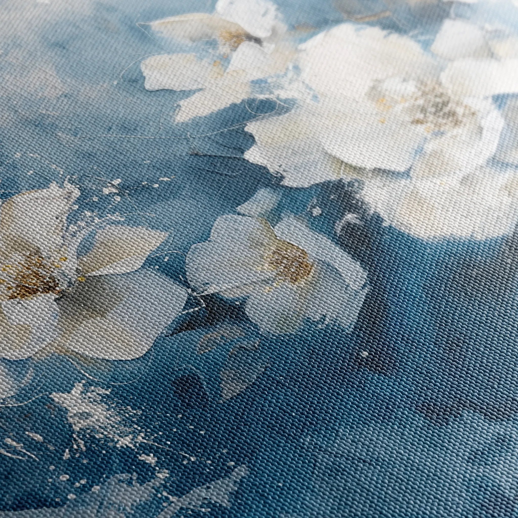 Floral 085 Canvas Art 60 x 40 cm / Black